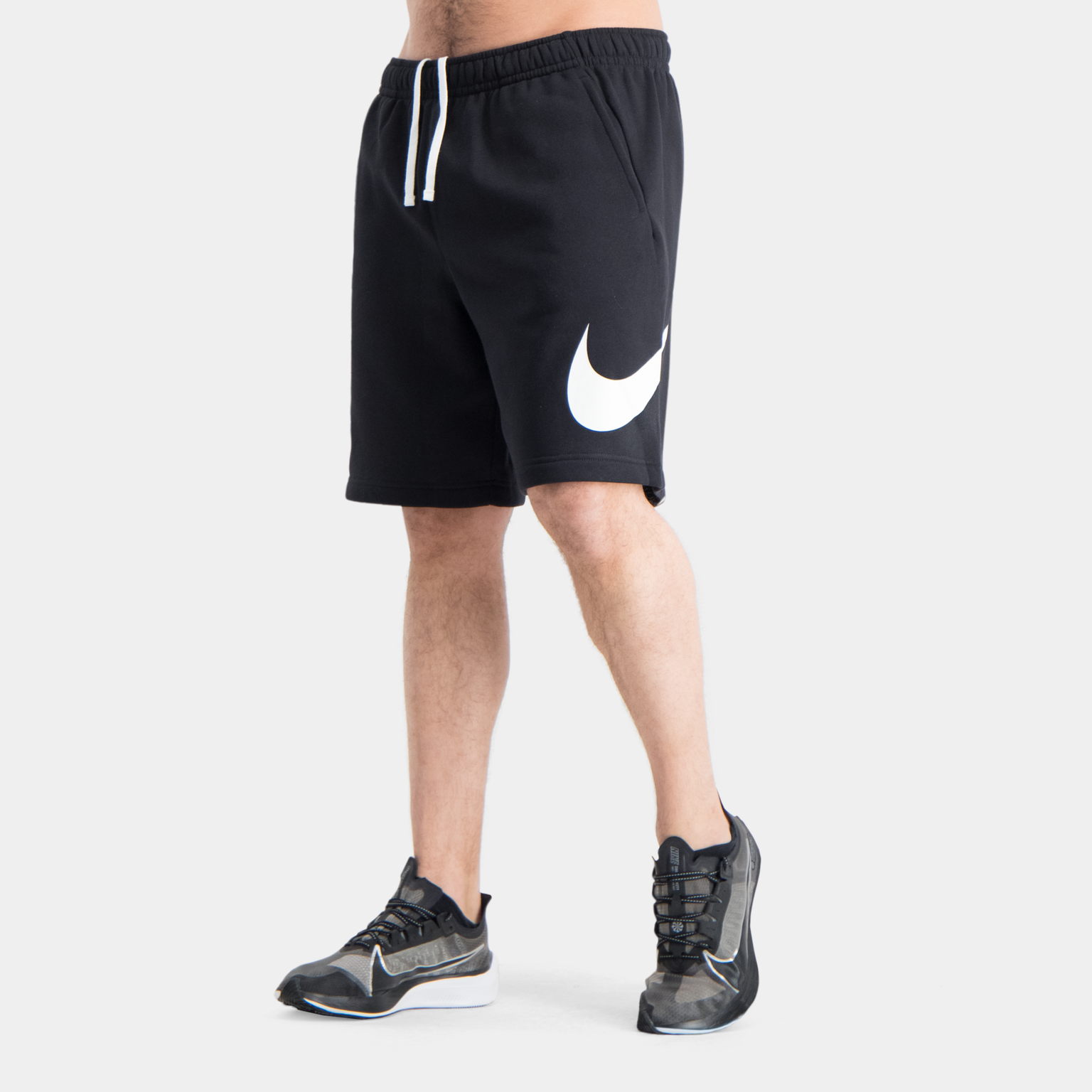 Bedrukte sportshorts voor heren - zwart