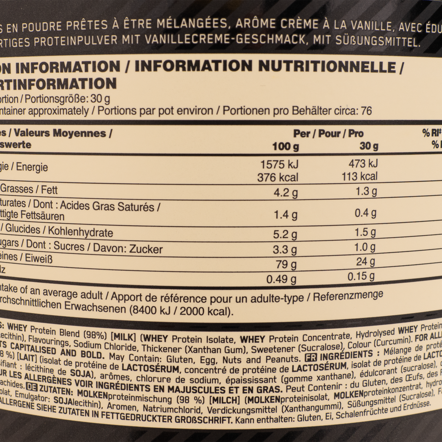 100% Whey Gold Standard 2270 g, Protéines en poudre