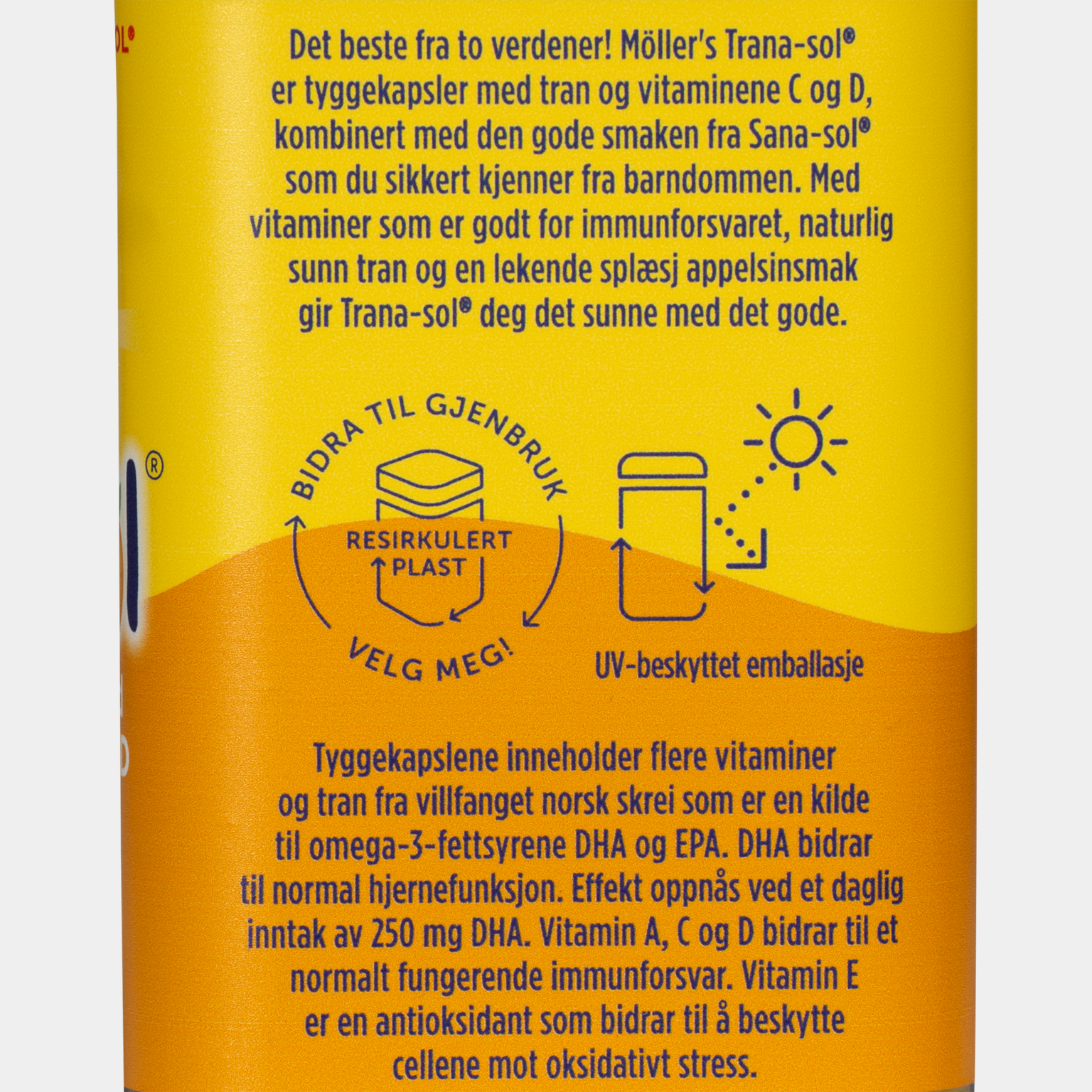 Möller's Trana-sol, kapsułki do żucia -