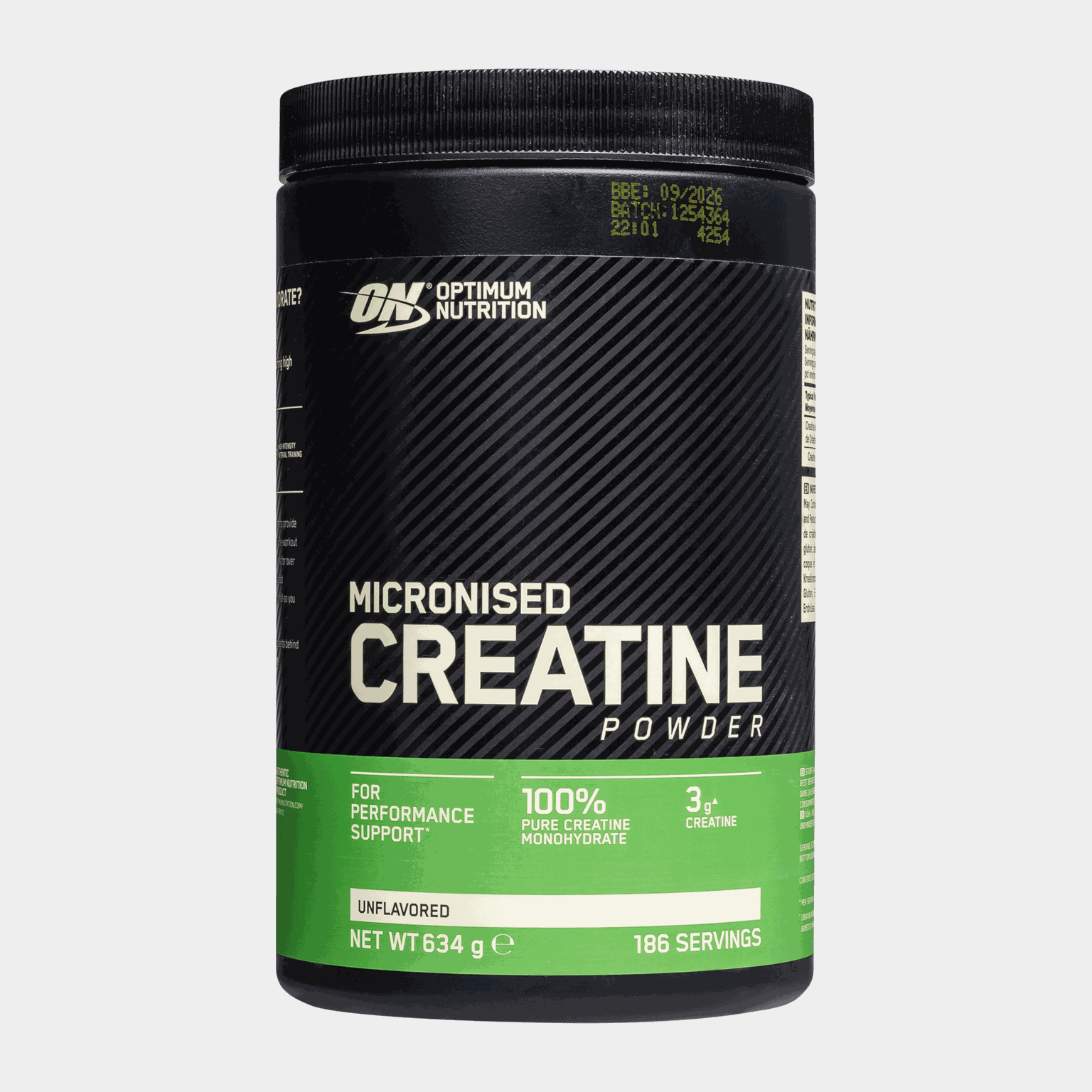  Mikronizovaný kreatinový prášek 634 g, neochucený, kreatin -