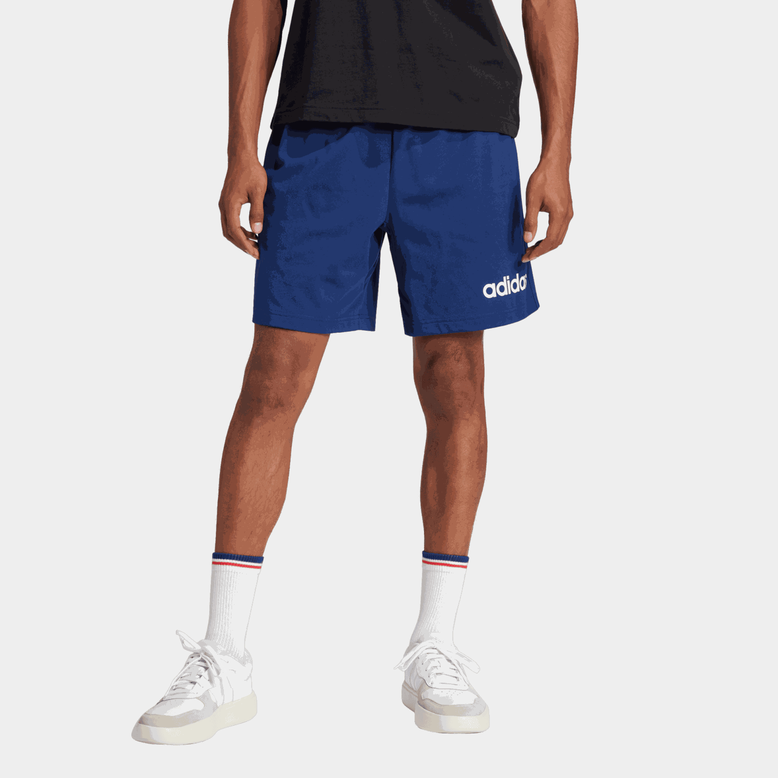  Pantaloncini Essentials Linear in jersey singolo, da uomo