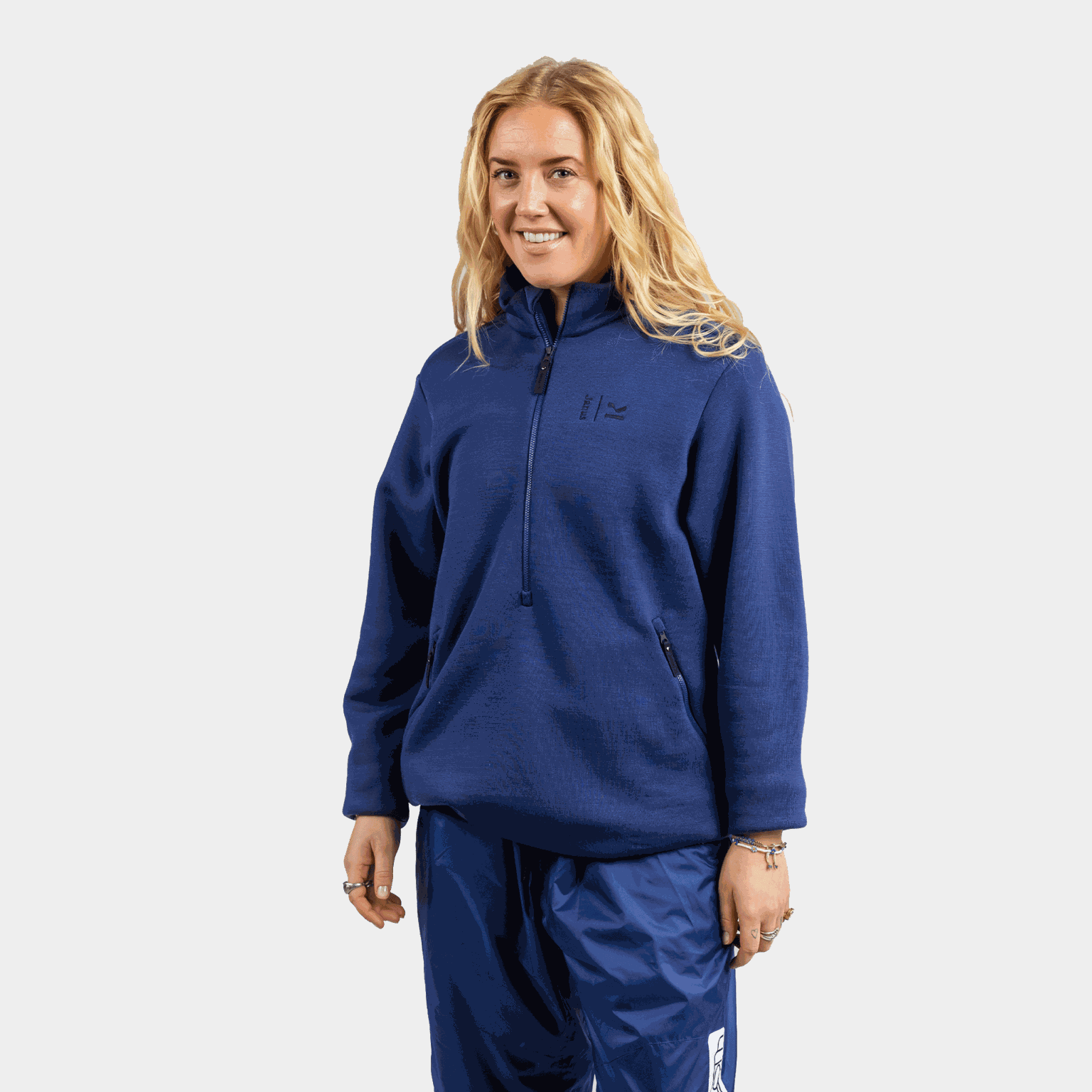 Kleveland Merinowollen trui met rits, unisex