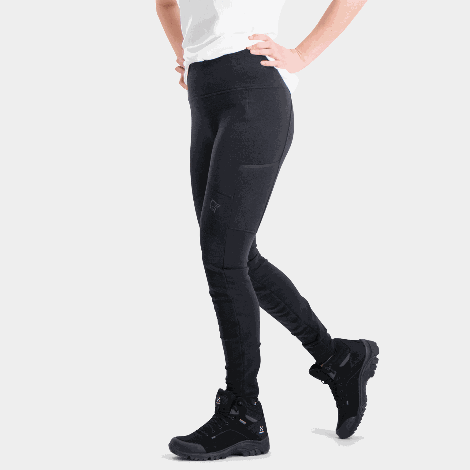  Γυναικείο καλσόν Femund Warmwool Flex2 - μαύρο