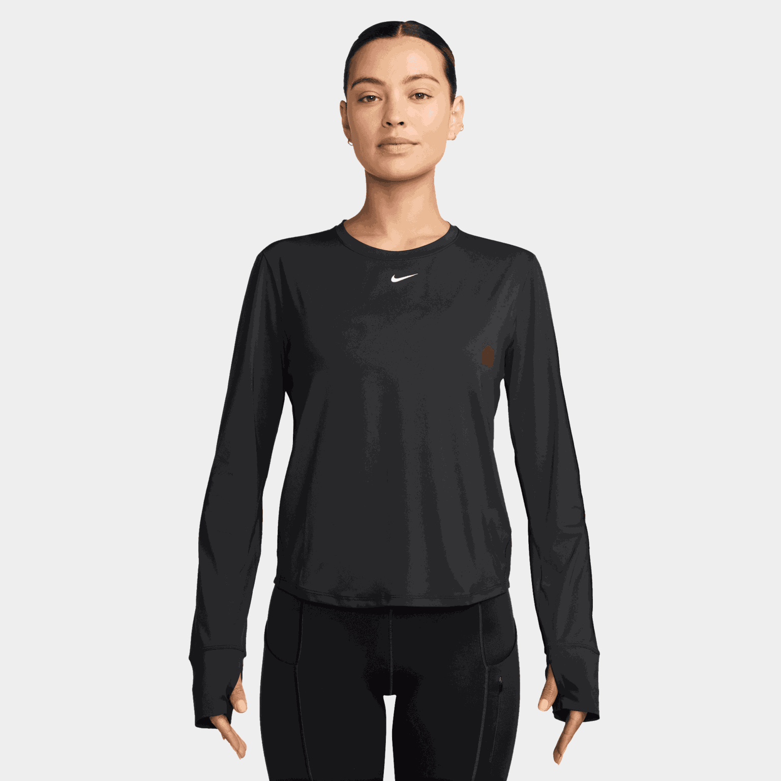  Klasyczny damski sweter z długim rękawem Dri-FIT, idealny do ćwiczeń.