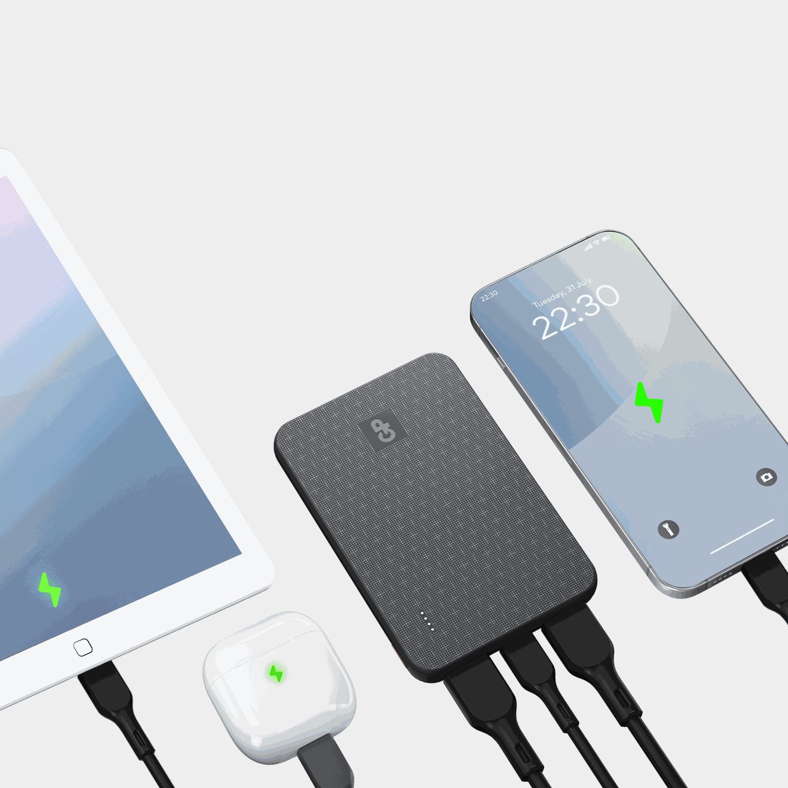  Bateria externa GP Plus 5000mAh preta - Preta