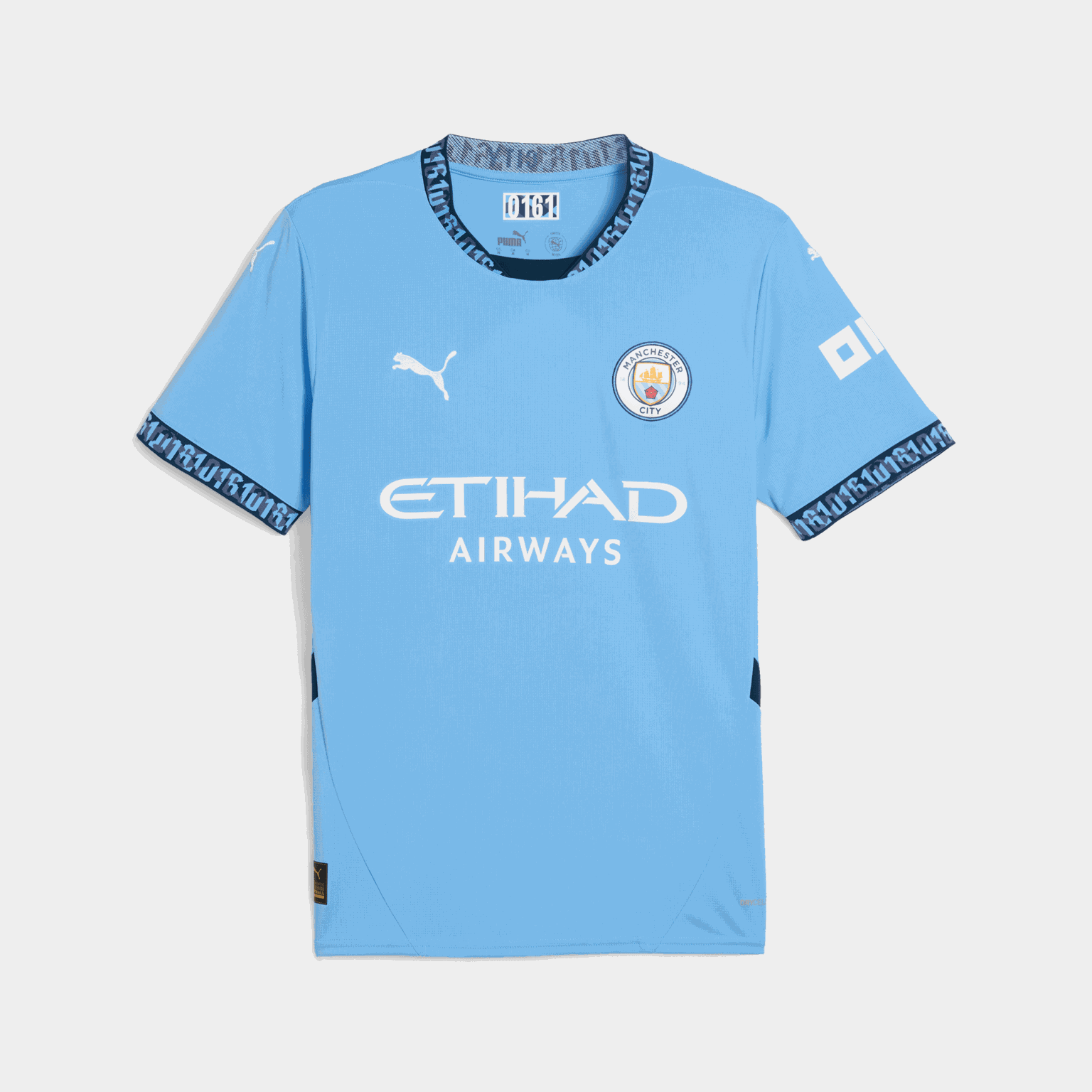  Maglia replica da casa del Manchester City 24/25, maglia da calcio unisex - Blu