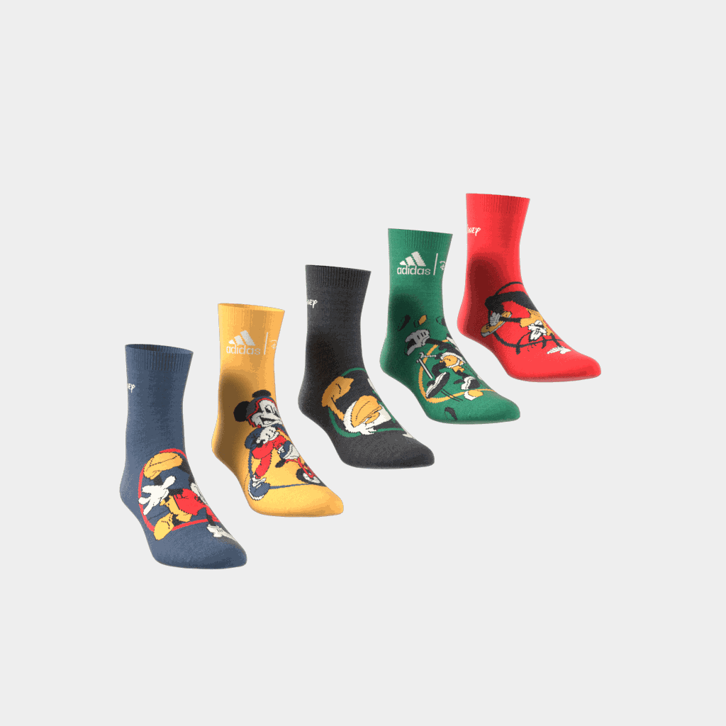 Disney Mickey Mouse 5 Pair Pack Socks, sokker, barn og junior - Flerfarget