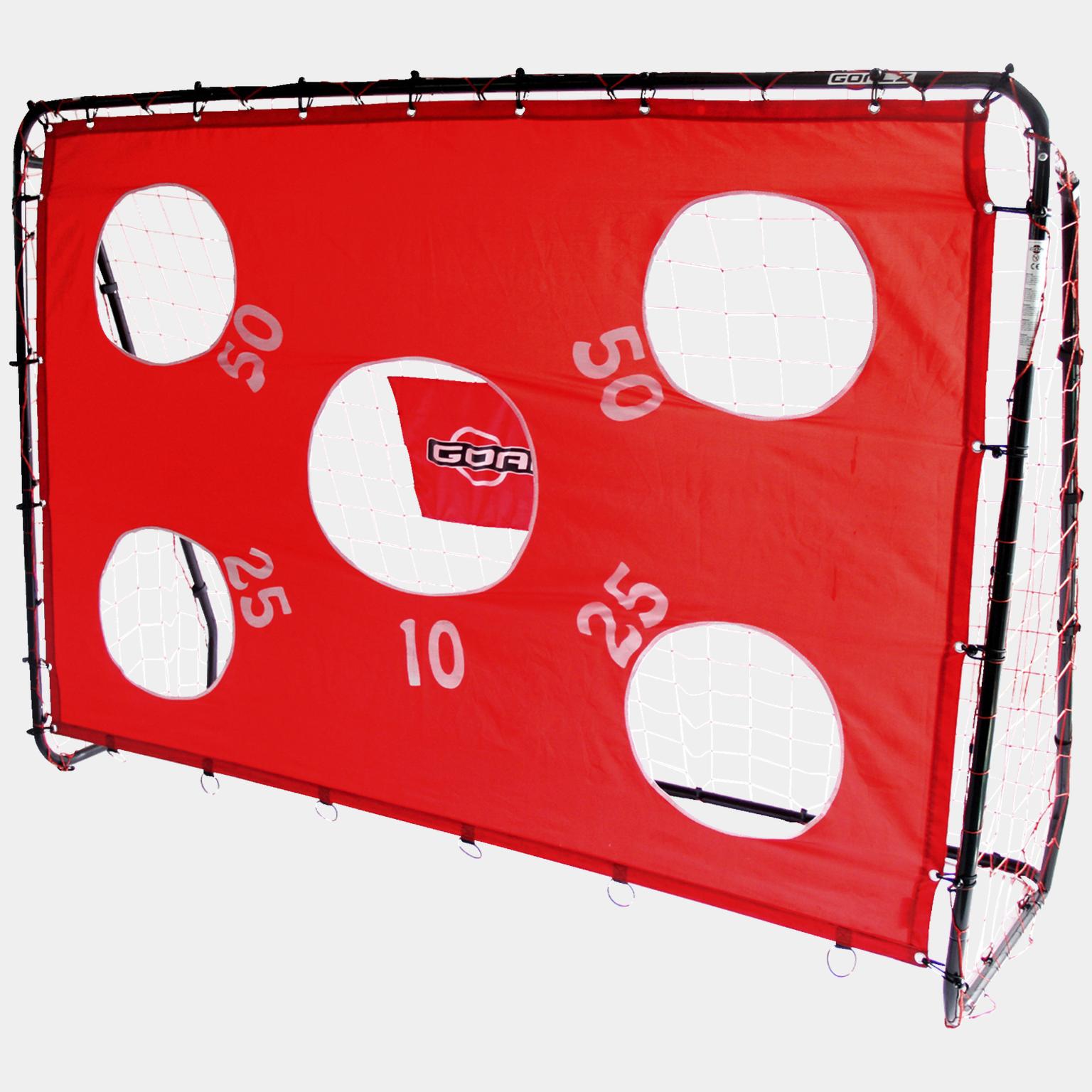Football Target Goal 240x170x85 Cm, fotballmål med måltavle - Svart