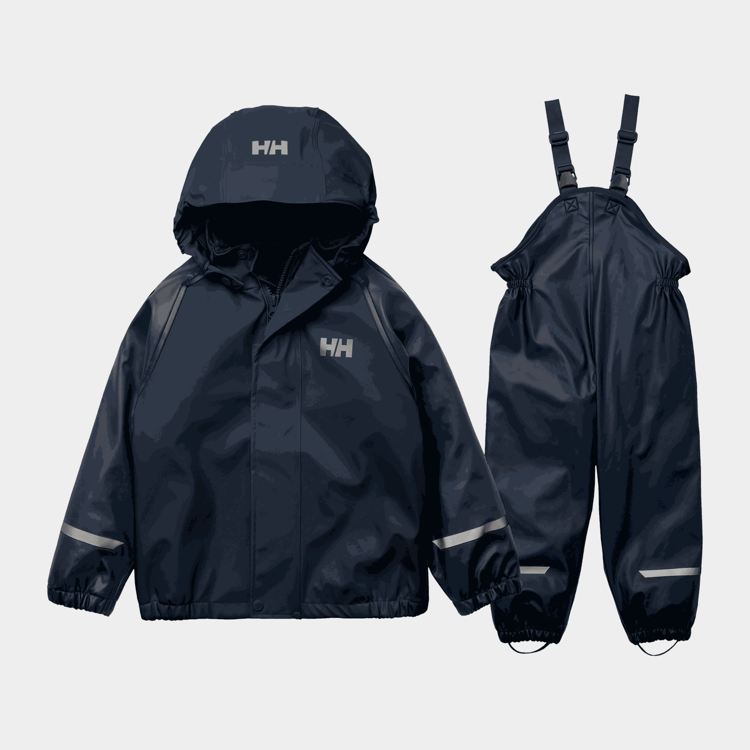  Ensemble de pluie Bergen Fleece PU 2.0, ensemble de pluie pour enfants – Bleu foncé