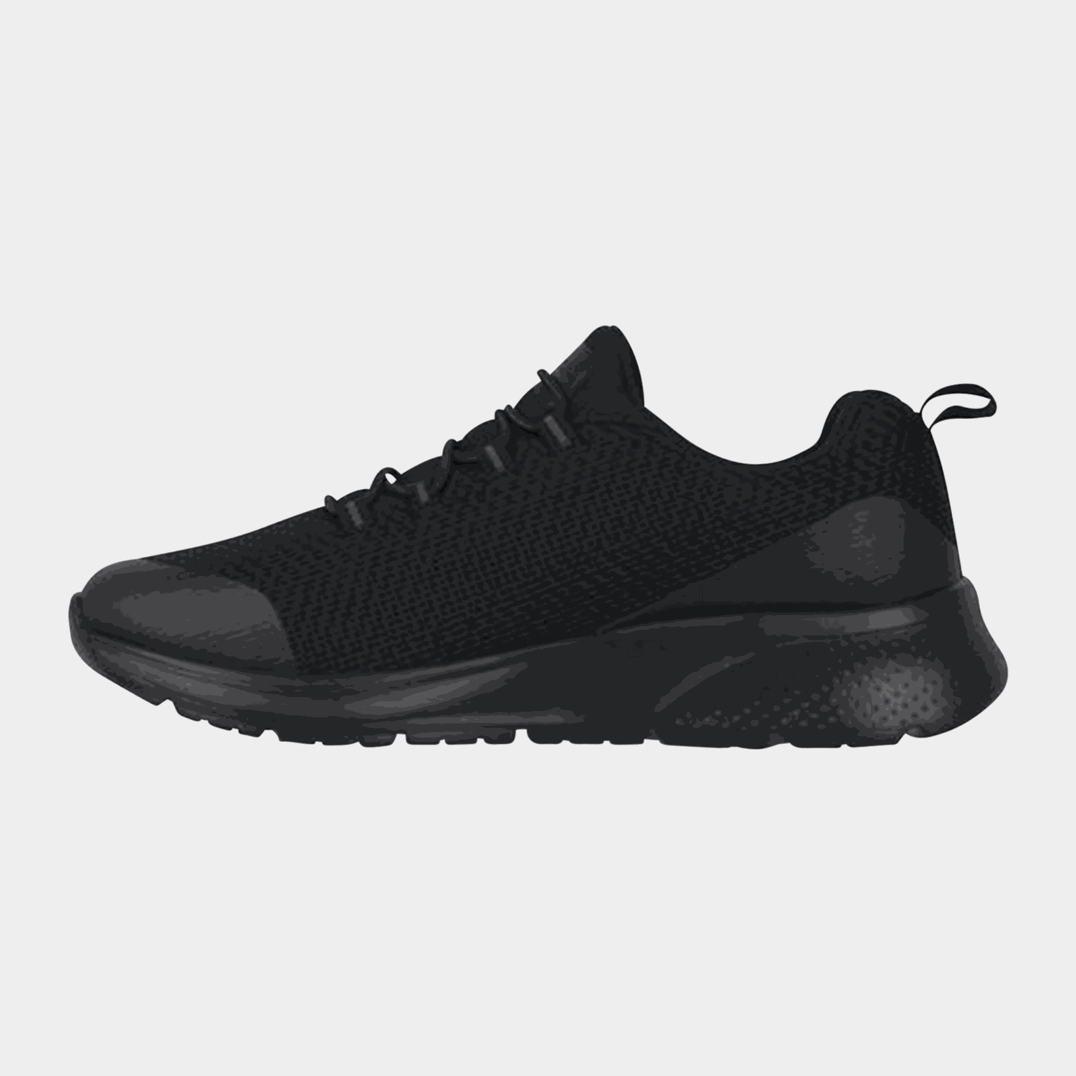  Tênis casual feminino com calcanhar giratório - preto