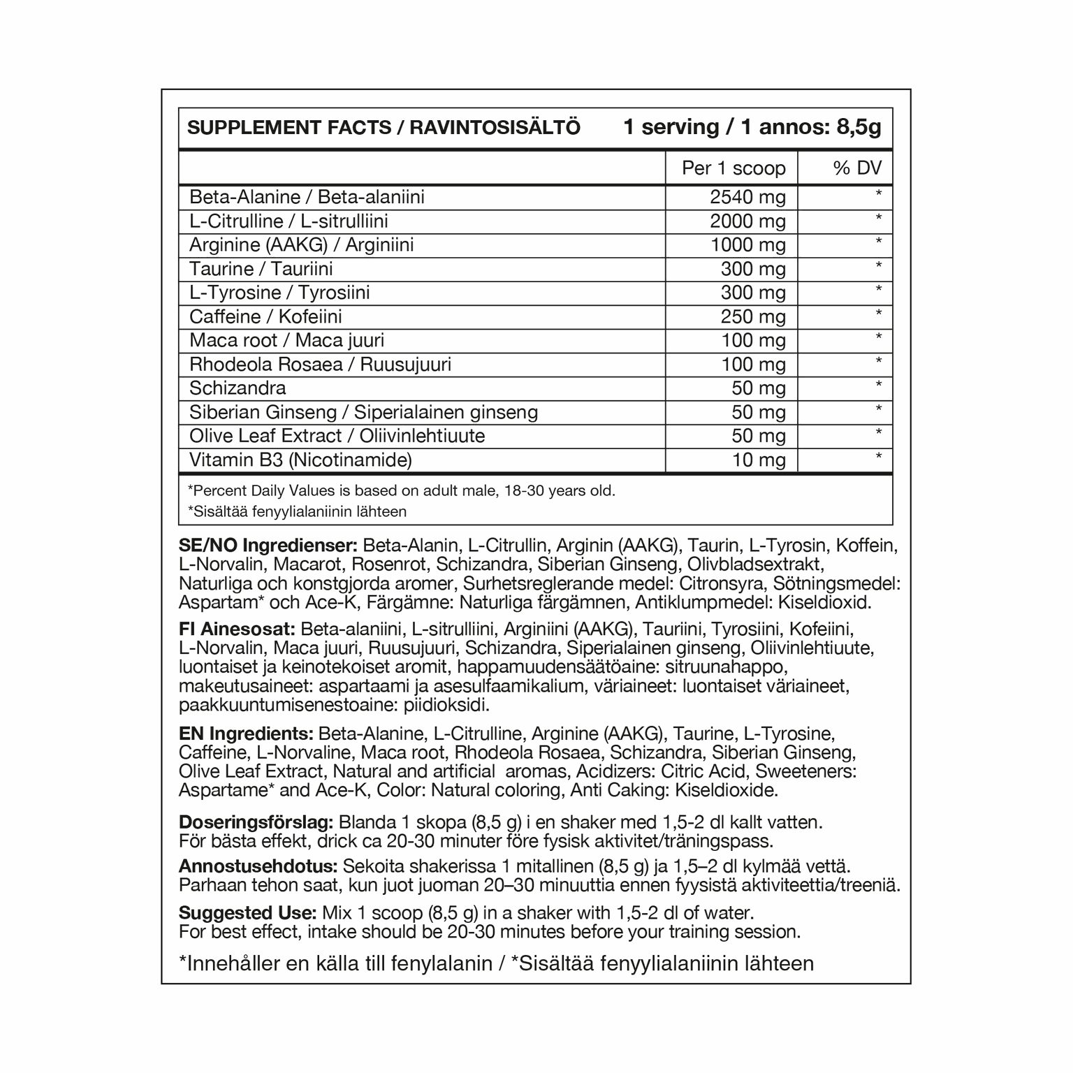  Hemocharged (gyümölcspuncs) (340 g), edzés előtti por -