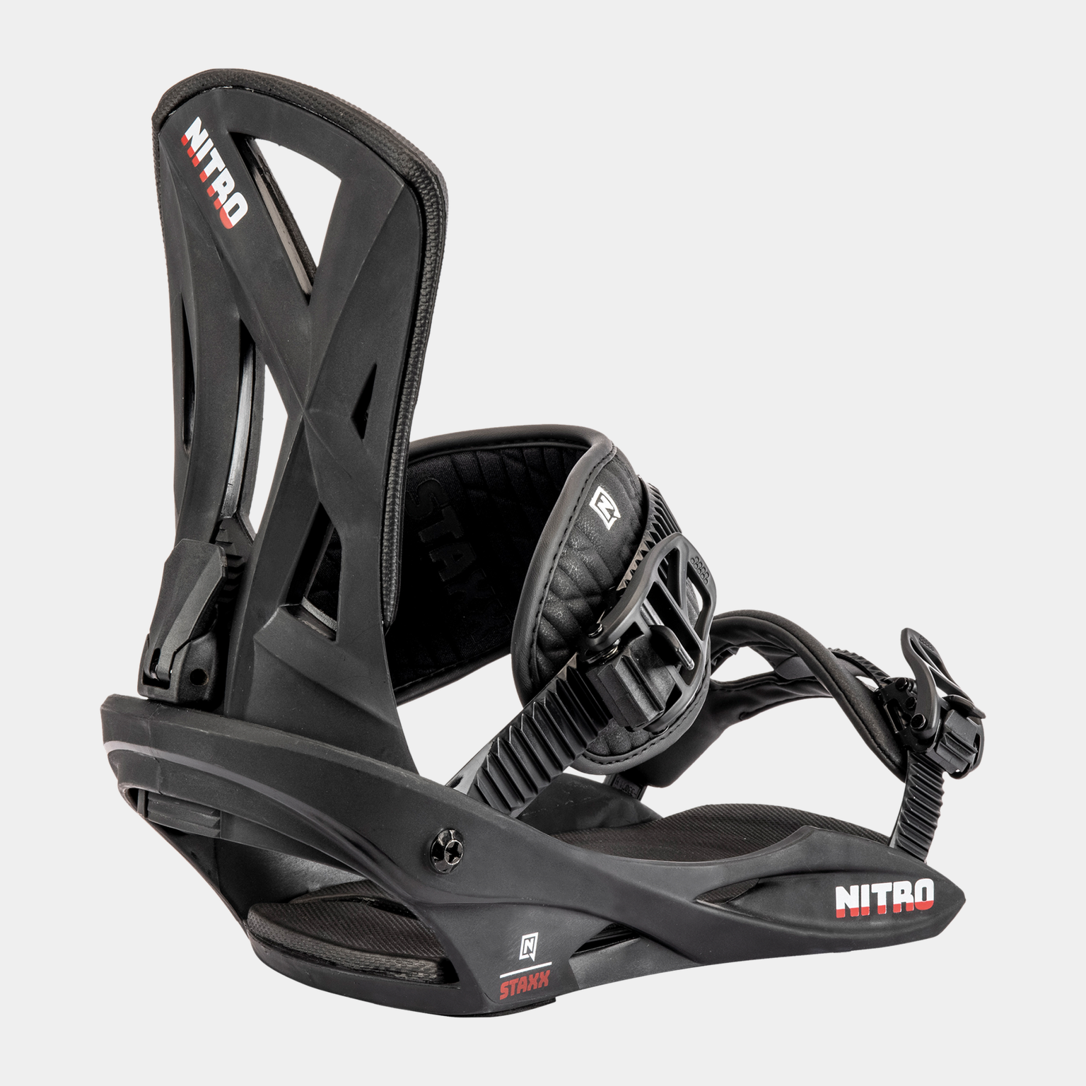  Fixations de snowboard Staxx 24/25, unisexe - Noires