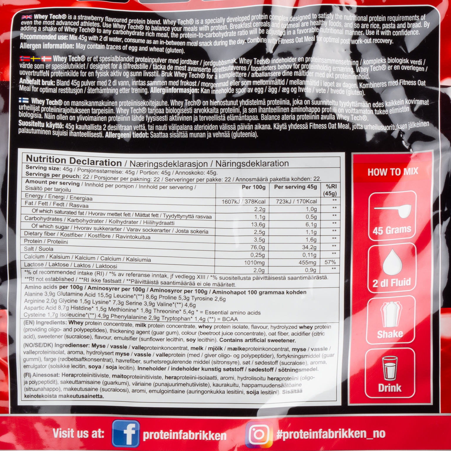  Whey Tech 1 kg, fehérjepor