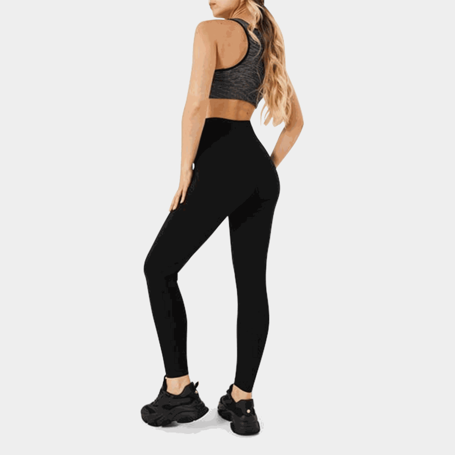 Damesleggings en -panty's met hoge taille - Zwart