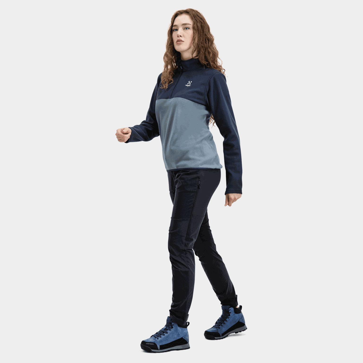 Spodnie typu slim-fit z cyrkonii, spodnie typu softshell, spodnie trekkingowe, damskie