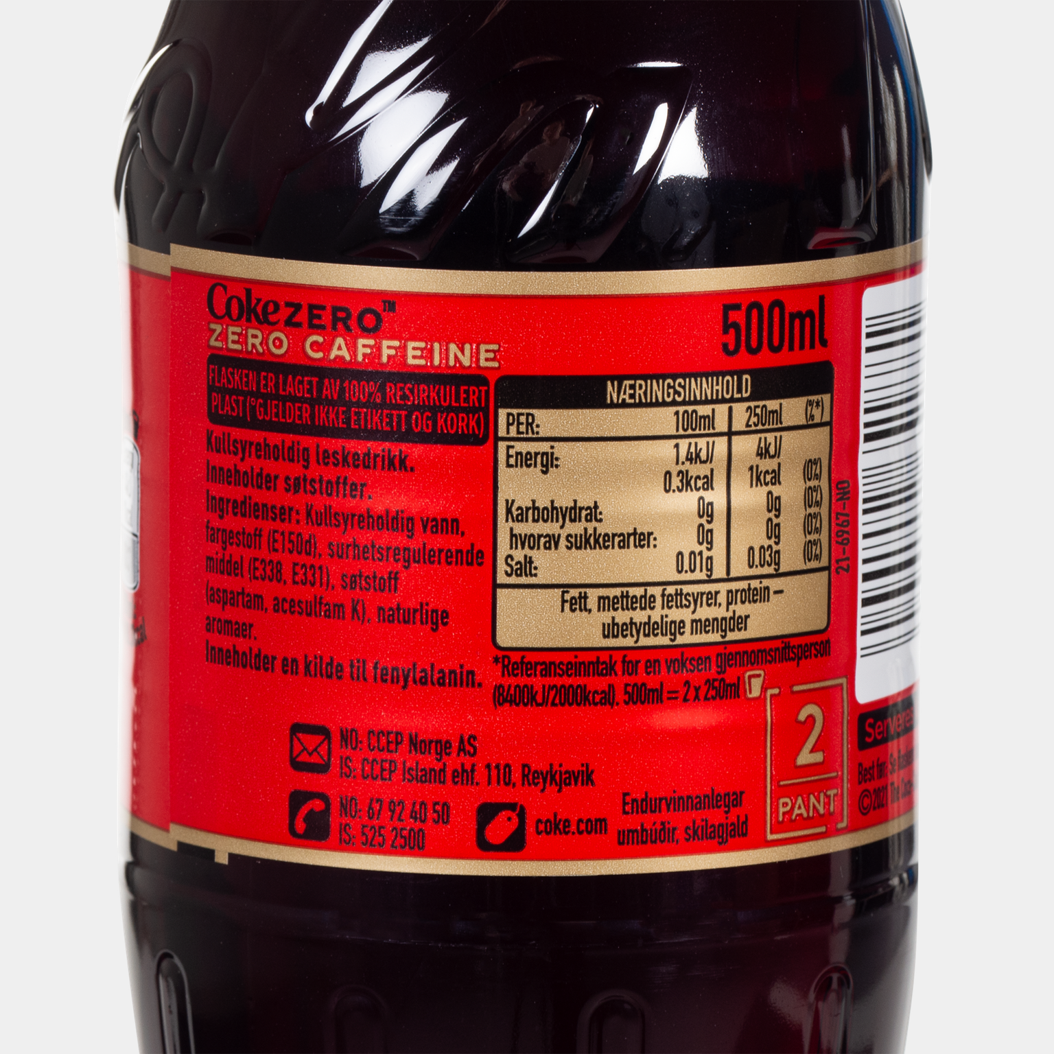  A Coca-Cola egy cukor- és koffeinmentes üdítőital.