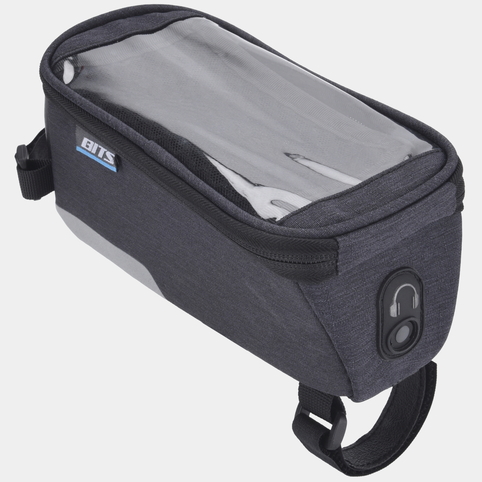 Top tube bag w/phone pouch - Grå