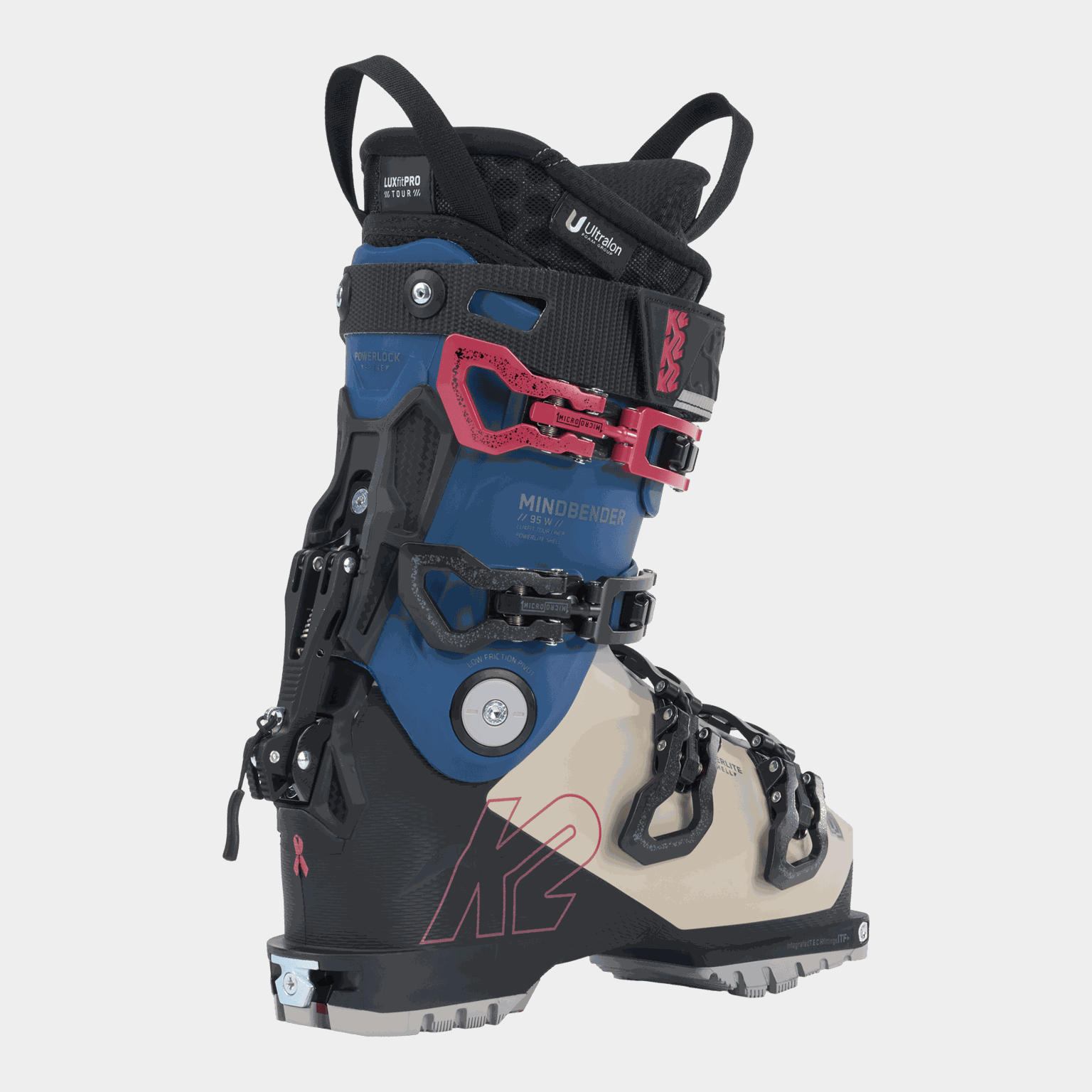Botas de caminhada híbridas femininas Mindbender 95W 24/25, botas para montanha/freeride - pretas