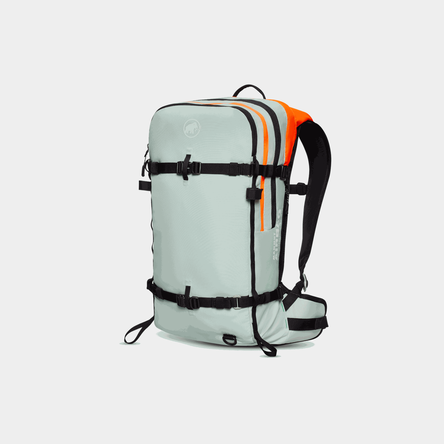 Mochila inflável com 22 airbags removíveis (modelo 3.0 24/25), unissex, verde.