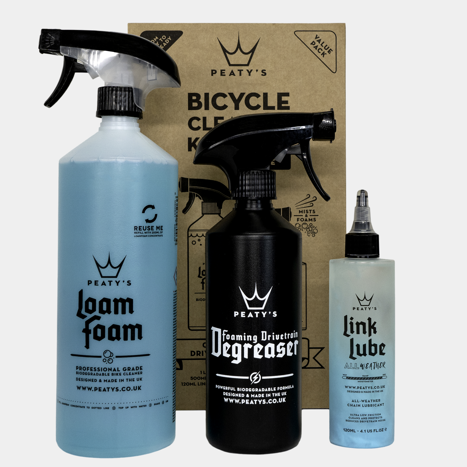 Clean Degrease Lube Gift Pack, rengjøringspakke -