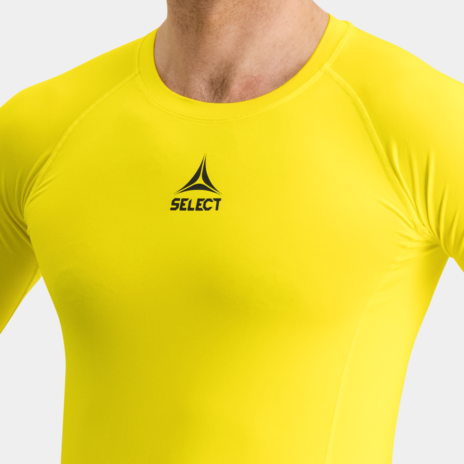 Camiseta técnica masculina de manga comprida para treino.