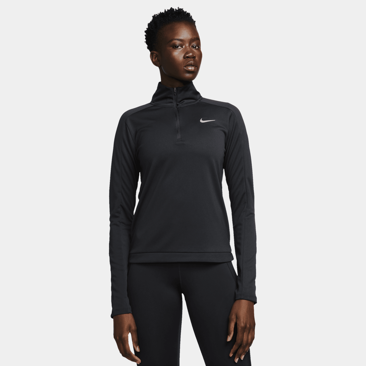 Conjunto de treino feminino Dri-FIT Pacer com fecho de correr.
