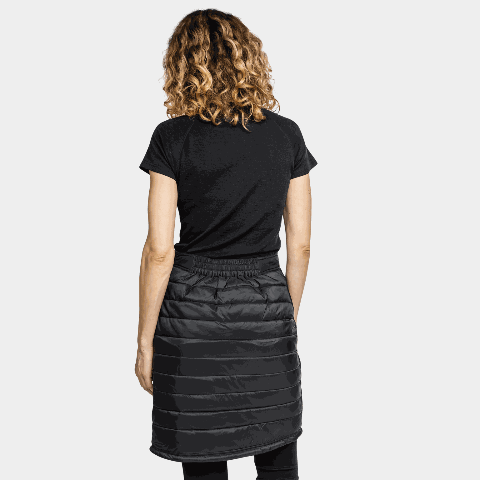 Keitele Padded Skirt, isolasjonsskjørt, dame - Svart
