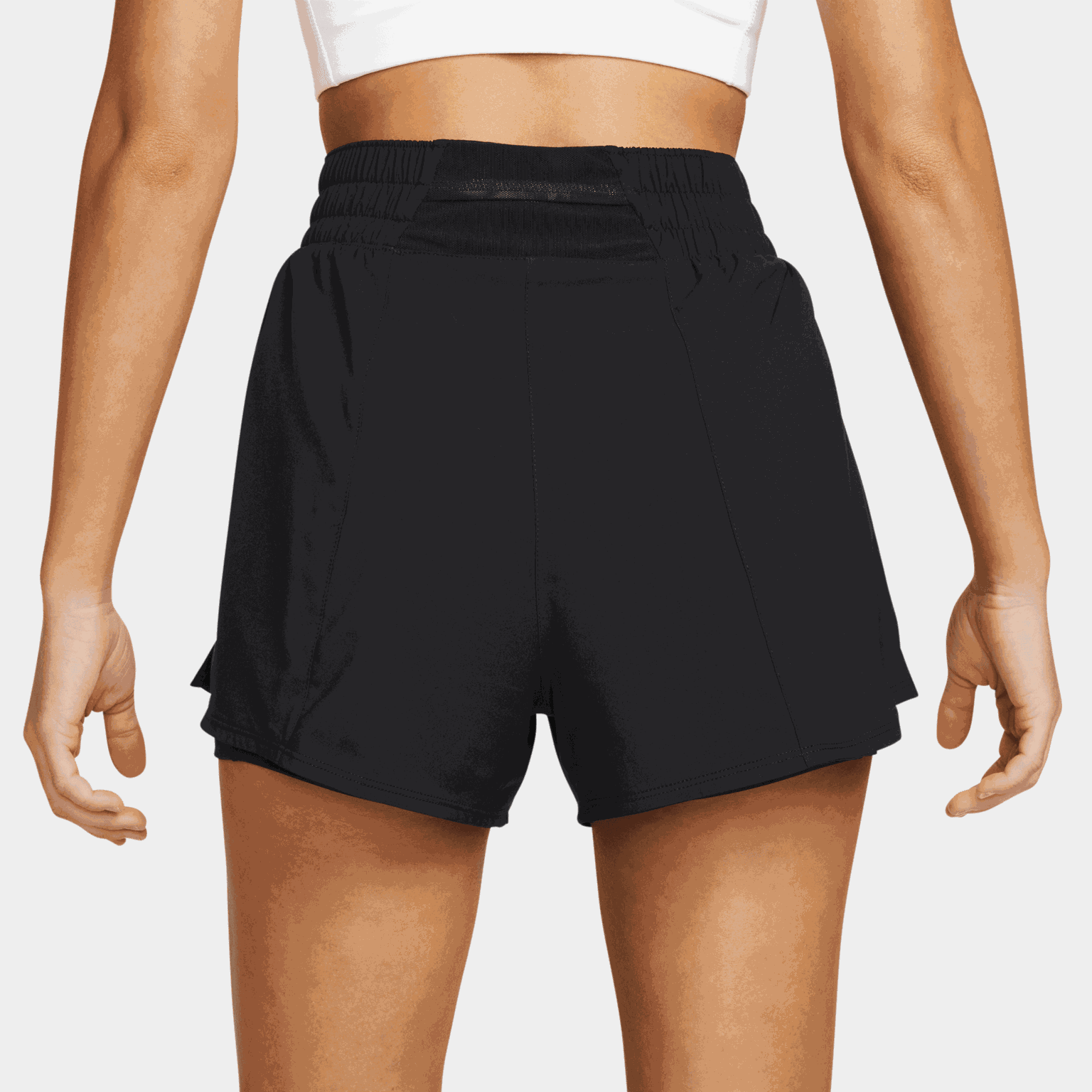  Shorts femininos One Dri-FIT 2 em 1 de cintura alta (7,6 cm)