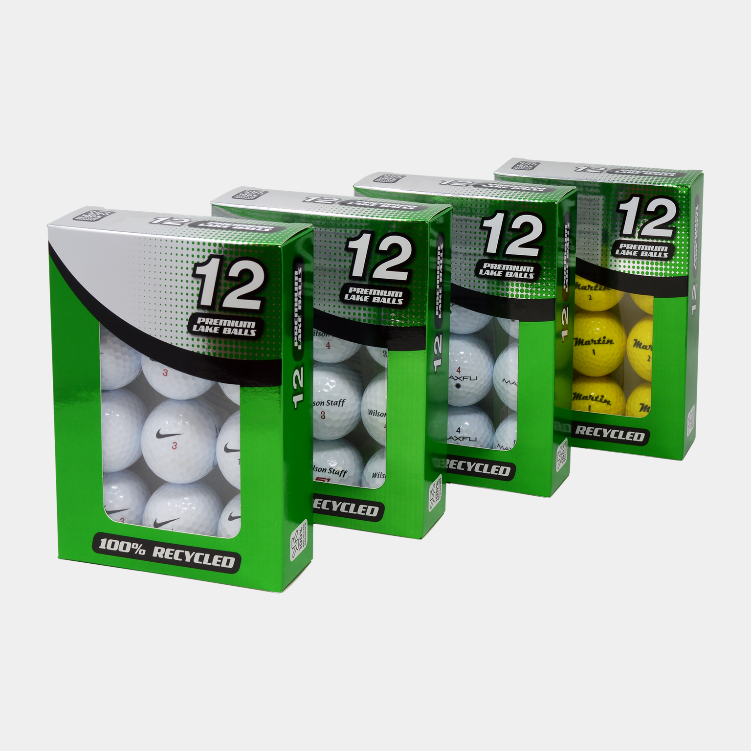  Opakowanie 12 piłek golfowych (Economy) – białe