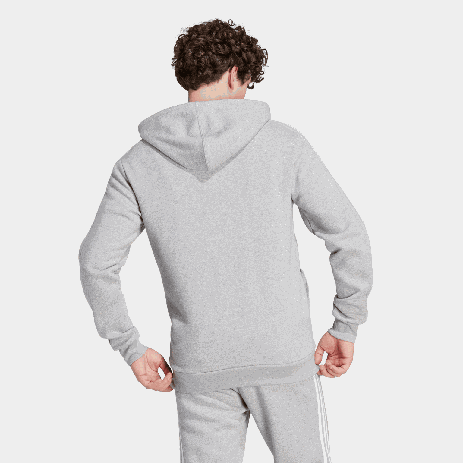  Veste polaire Essential à 3 bandes avec fermeture éclair intégrale et capuche, pour homme