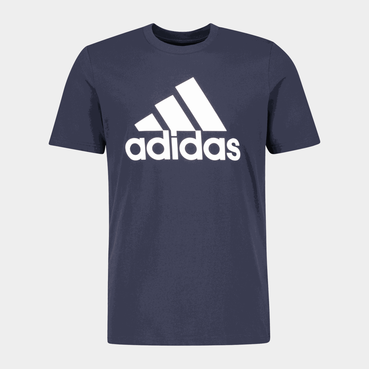 T-shirt da uomo Essential Single Jersey con logo grande – Grigio