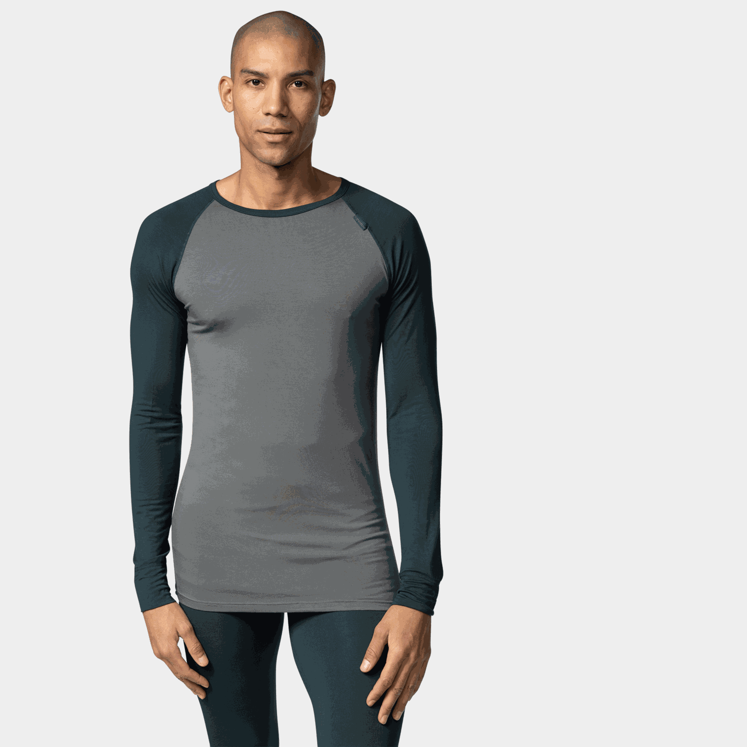 Falkenberg Super Underwear herensweatshirt, ronde kraag, bamboepatroon
