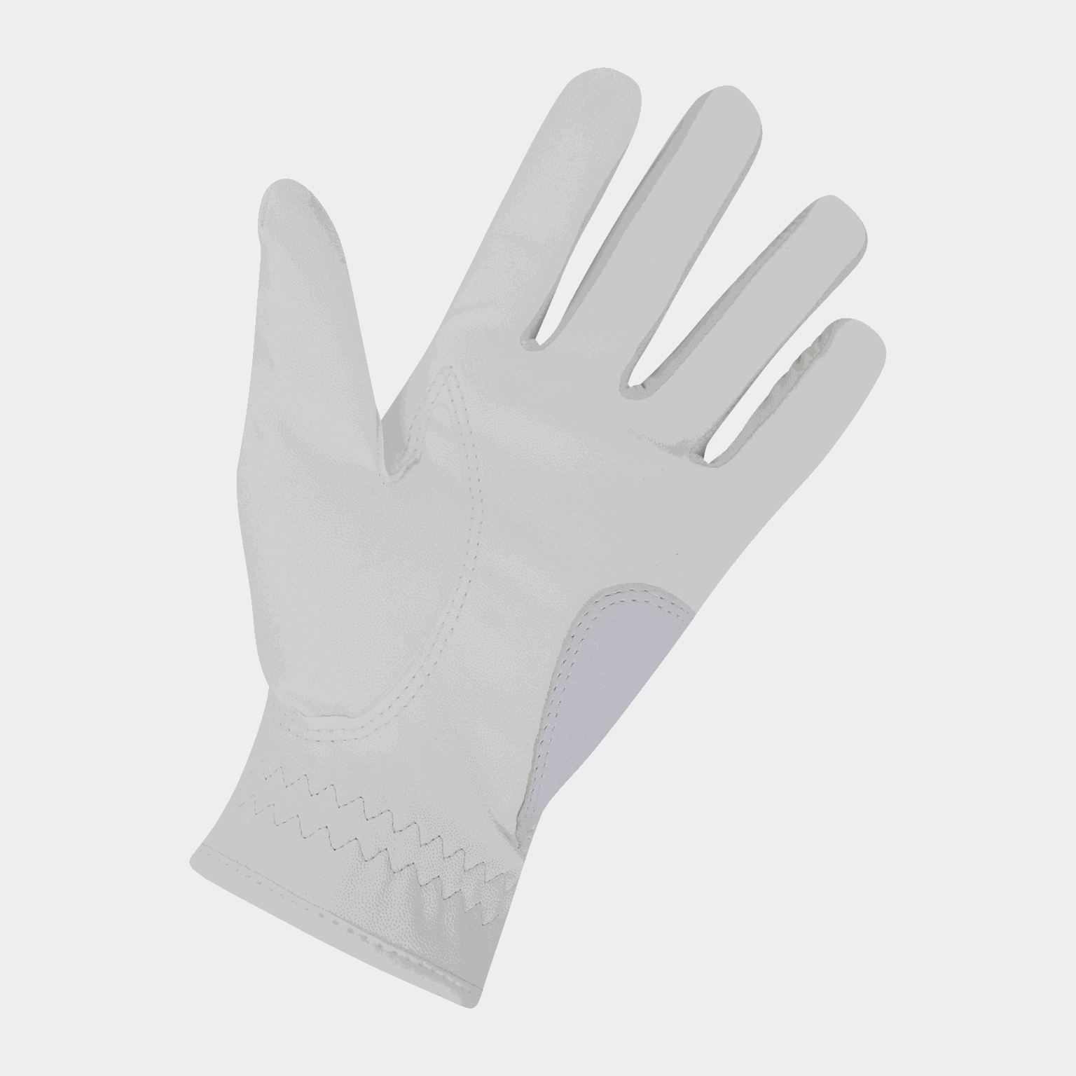  Luvas de golfe Feel Plus para canhotos, brancas.