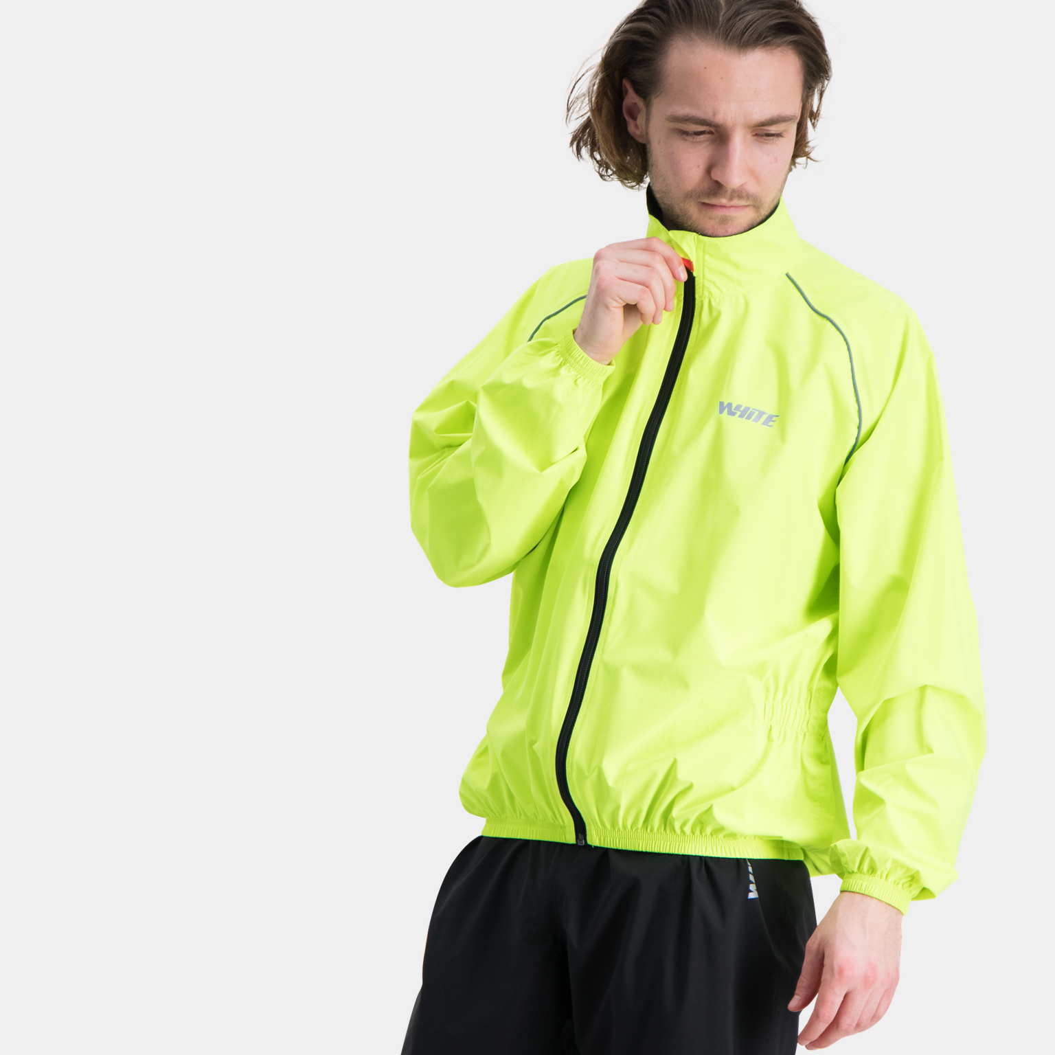  Žlutý nepromokavý overal (bunda/kalhoty), velikost USX 25, unisex