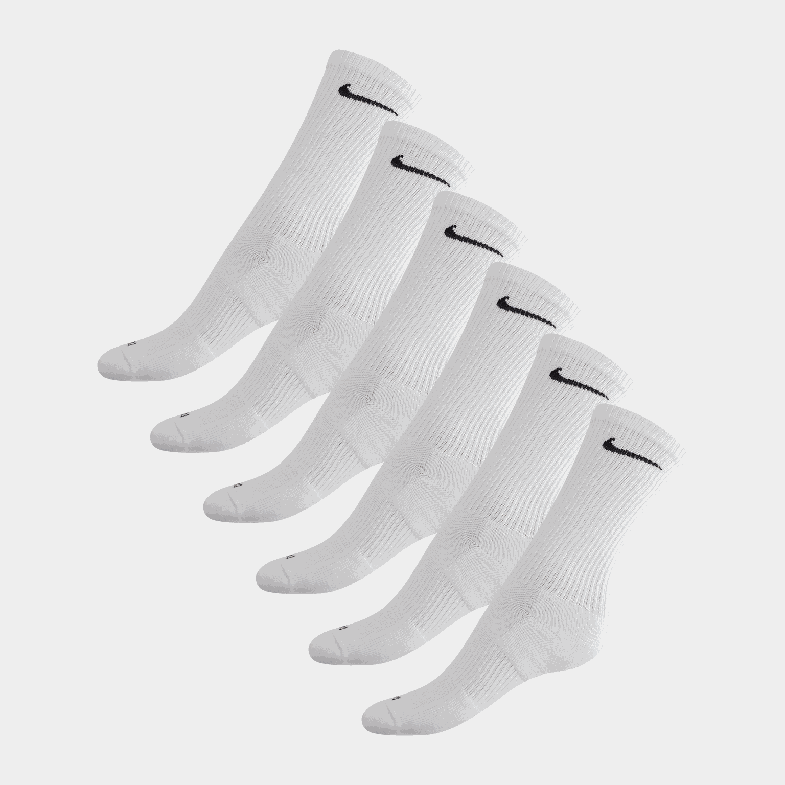 Everyday Plus Cushioned Training Socks, treningssokker, unisex - Hvit