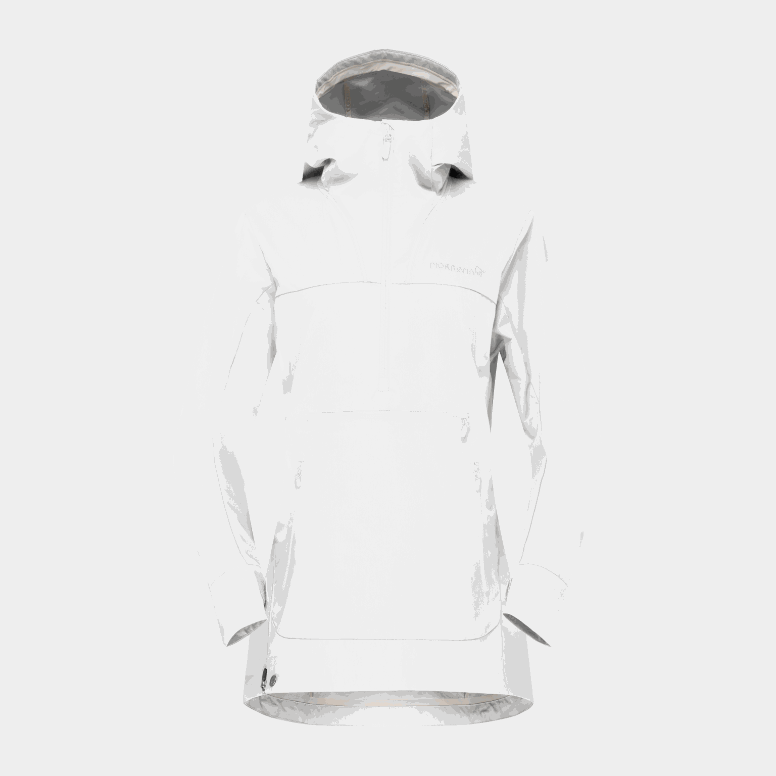 Jaqueta feminina de algodão Femund, modelo branco.
