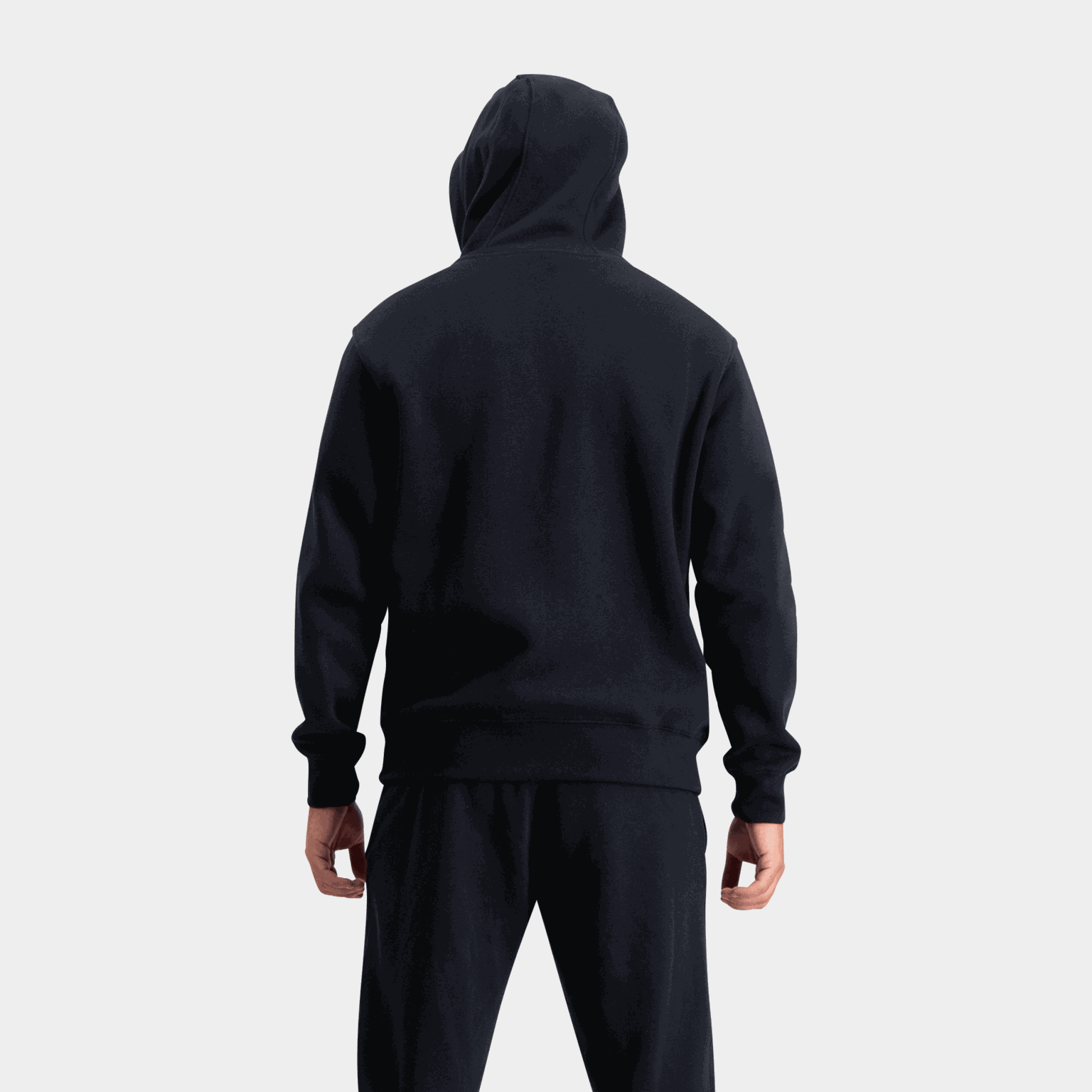  Herensweatshirt met rits en clubpasvorm.