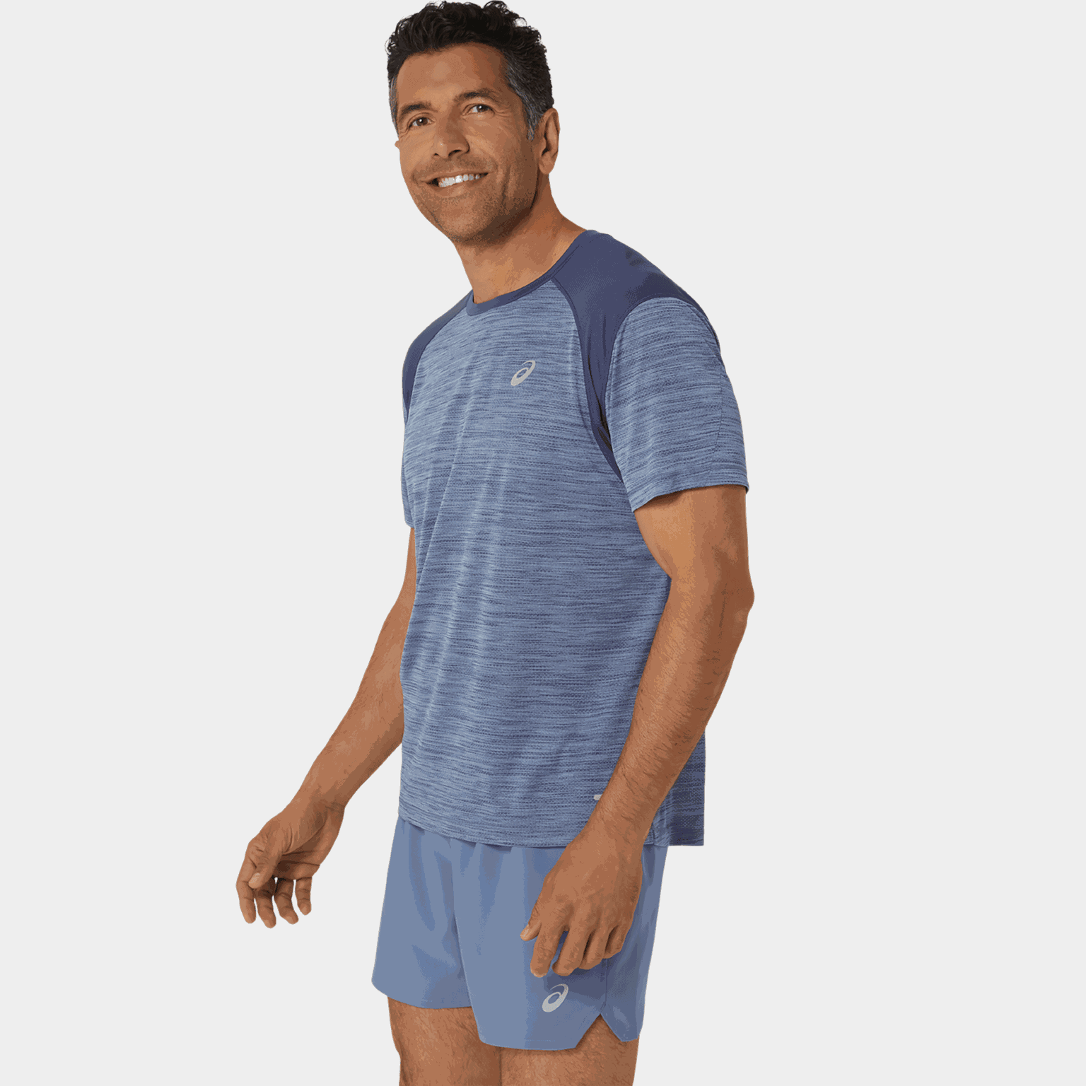 Hardloopshirt met korte mouwen voor heren - Blauw