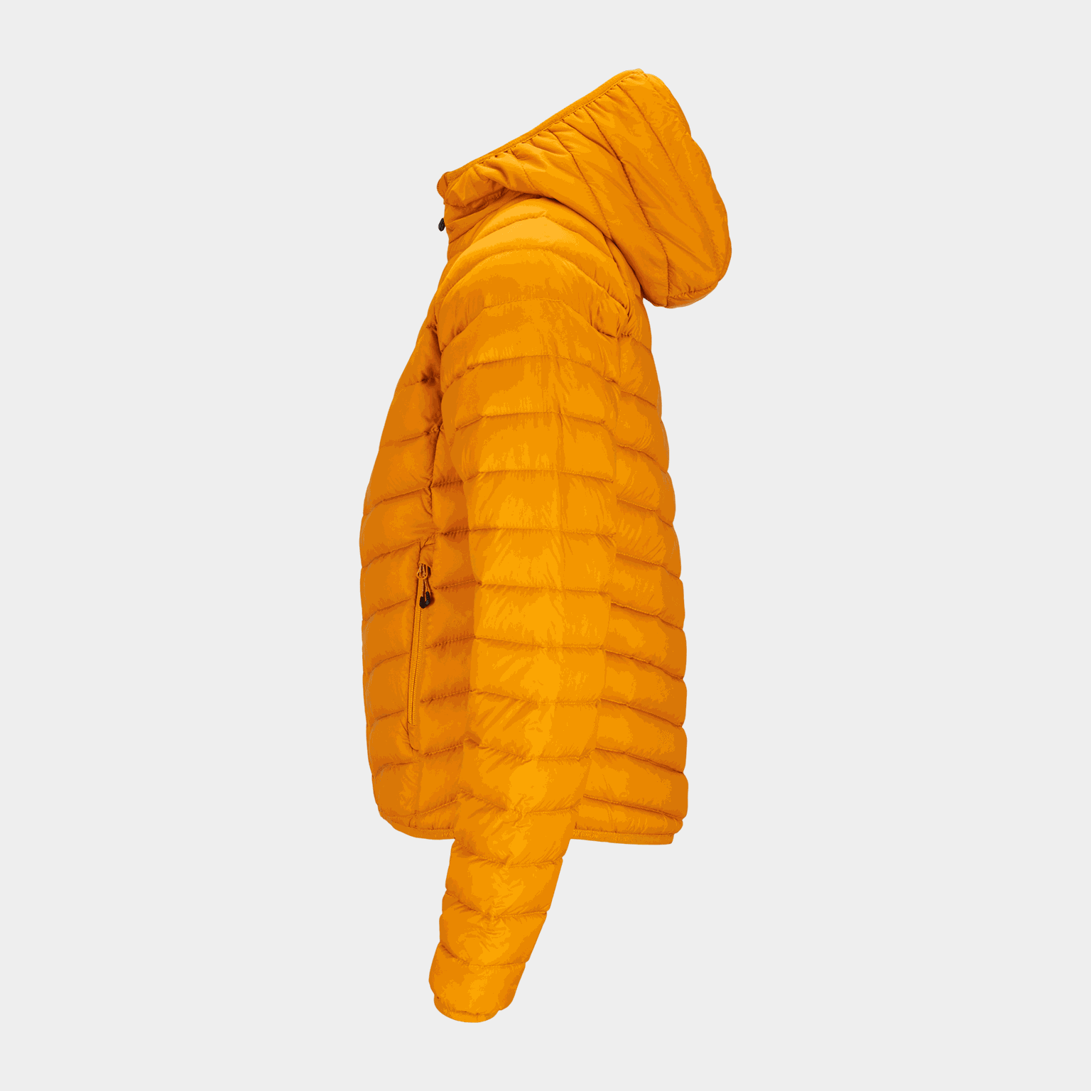 Doudoune douce et durable à capuche, veste femme - jaune