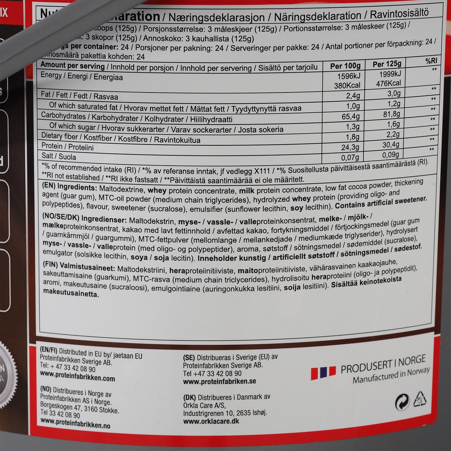 Suplementos alimentares em pó que promovem o ganho de peso