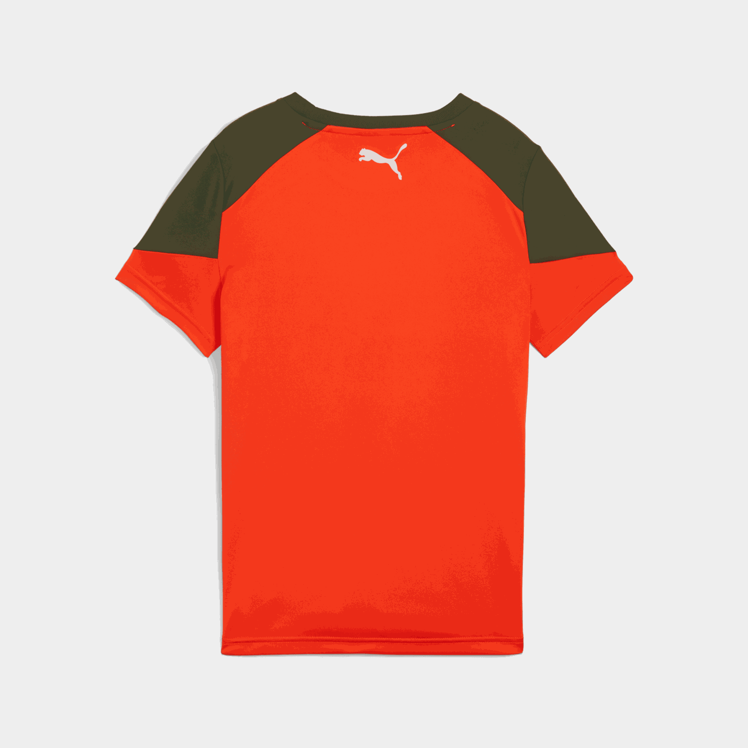  Camiseta esportiva infantil de poliéster - vermelha