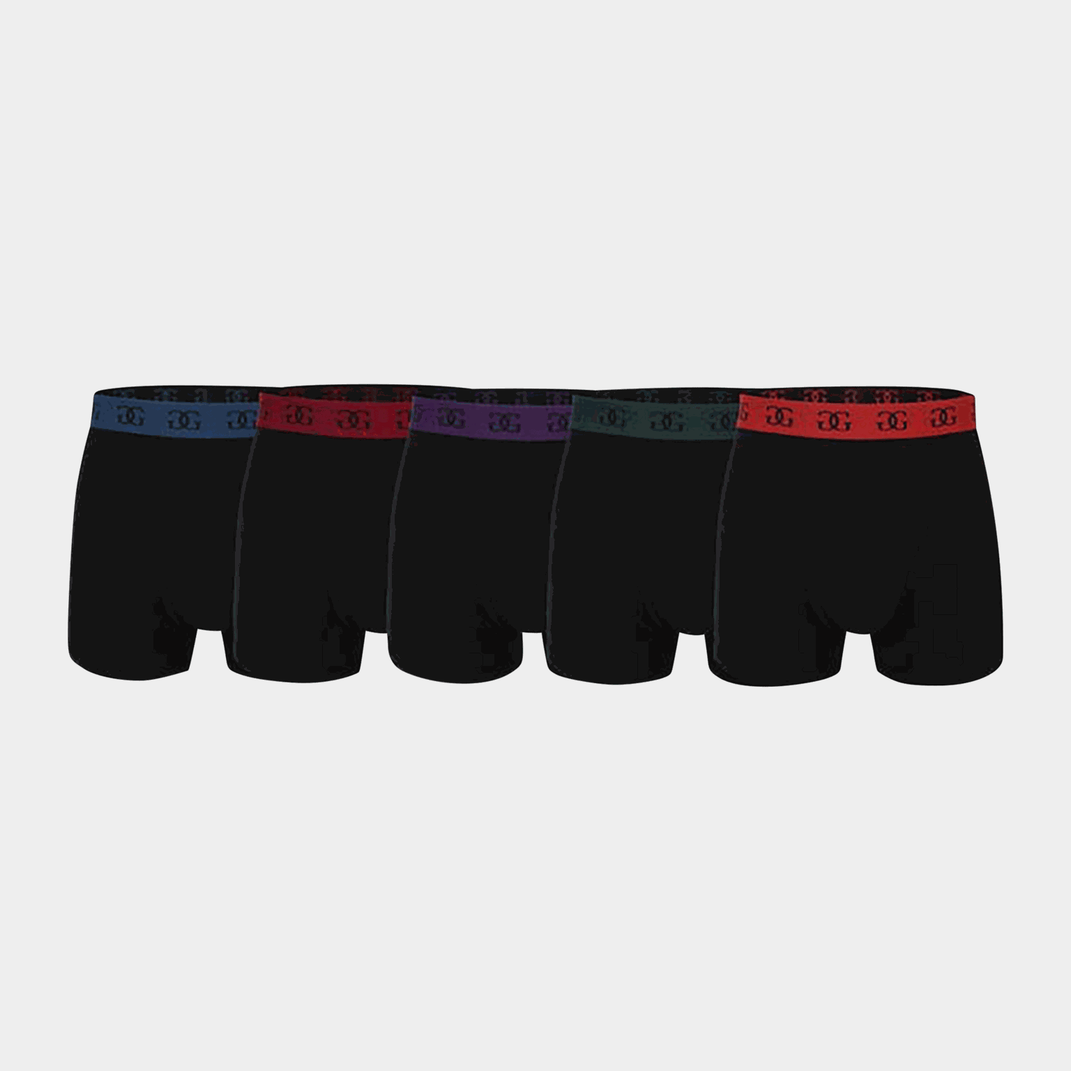  5 cuecas boxer masculinas - pretas