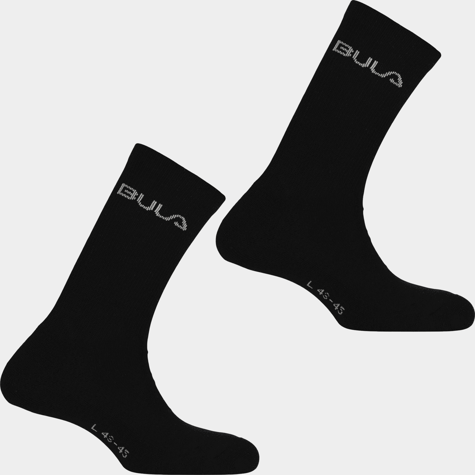  2 páry unisex vlněných ponožek – černé