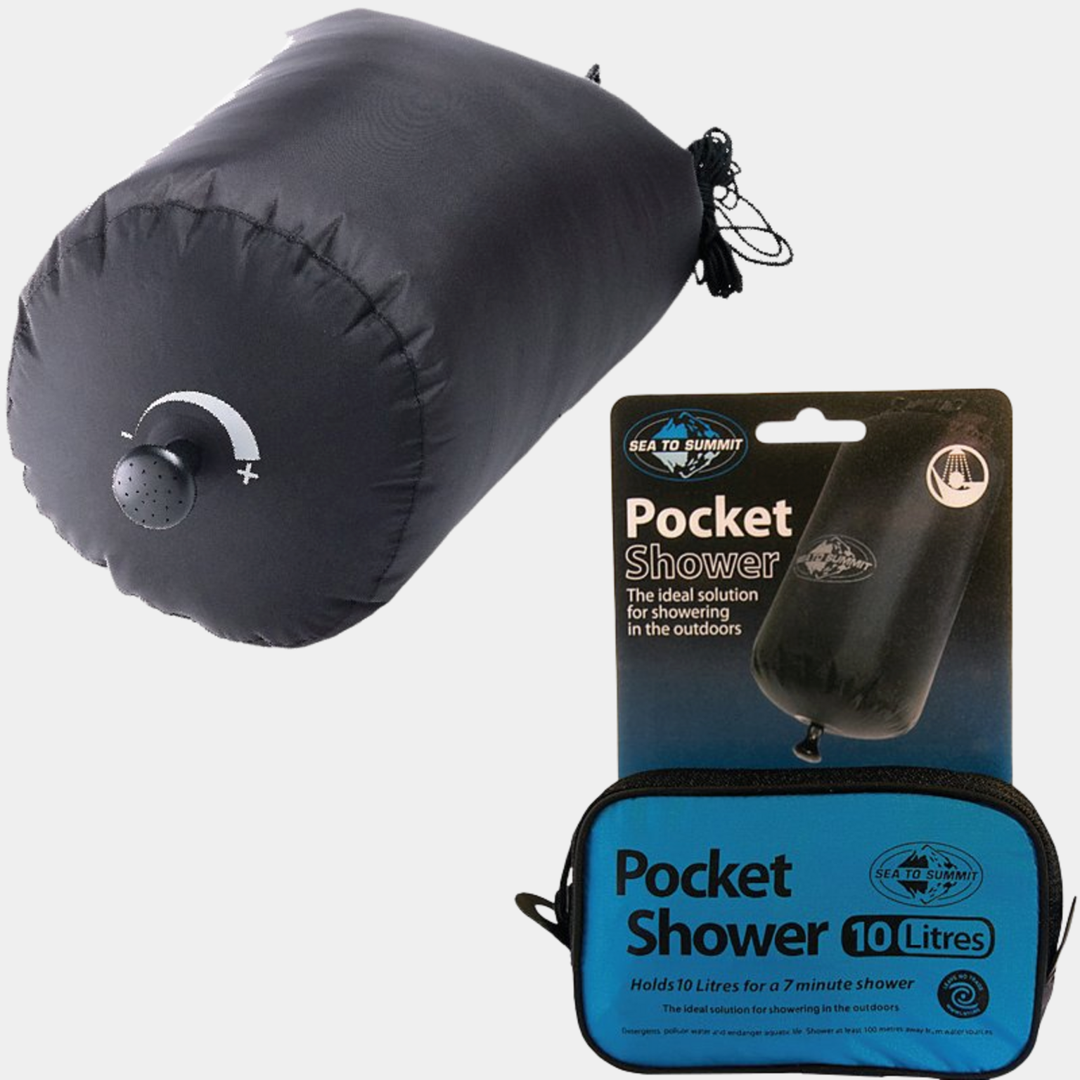 Sea To Summit Pocket Shower Black - Svart