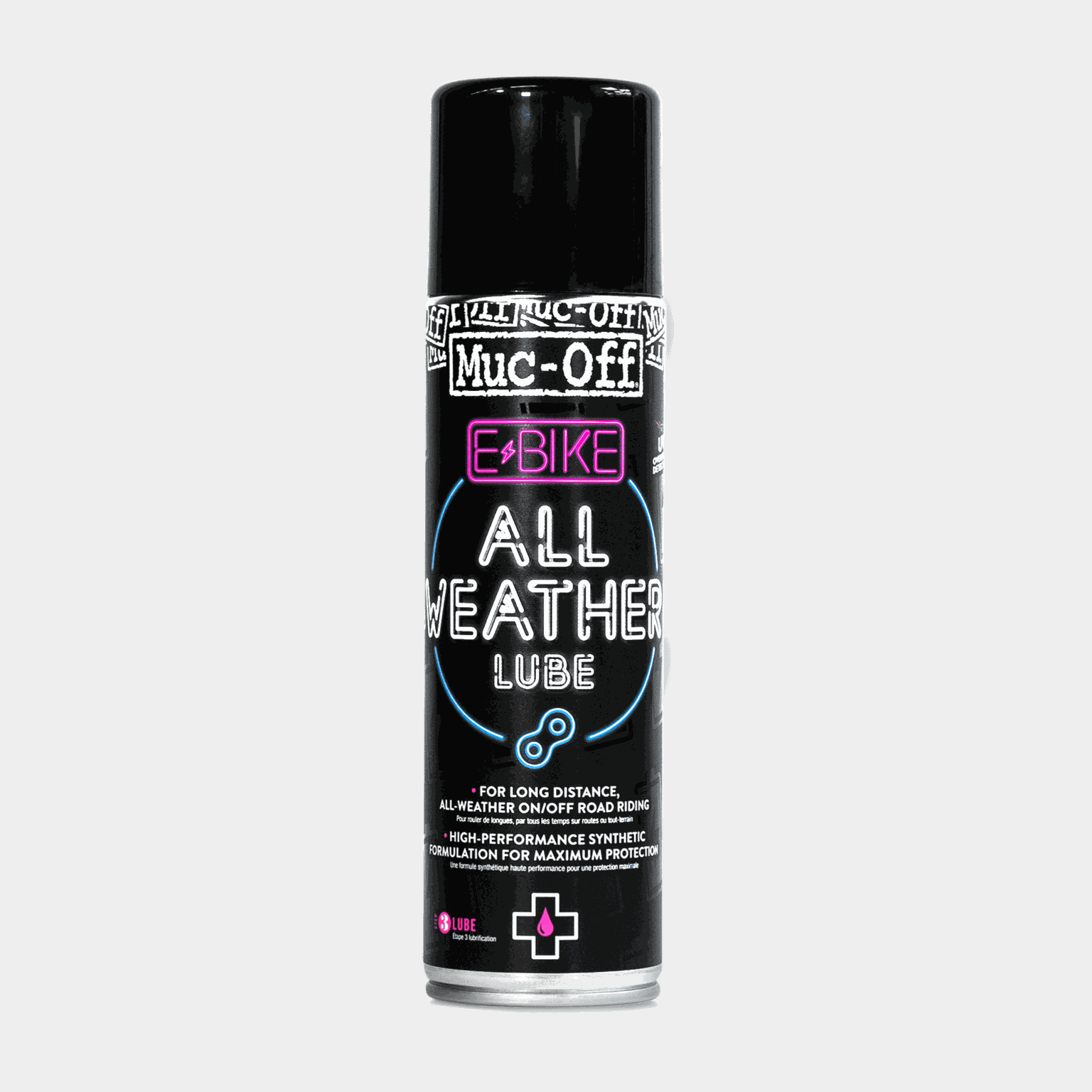 E-Bike All Weather 250 ml, Kjedeolje Spray - Svart