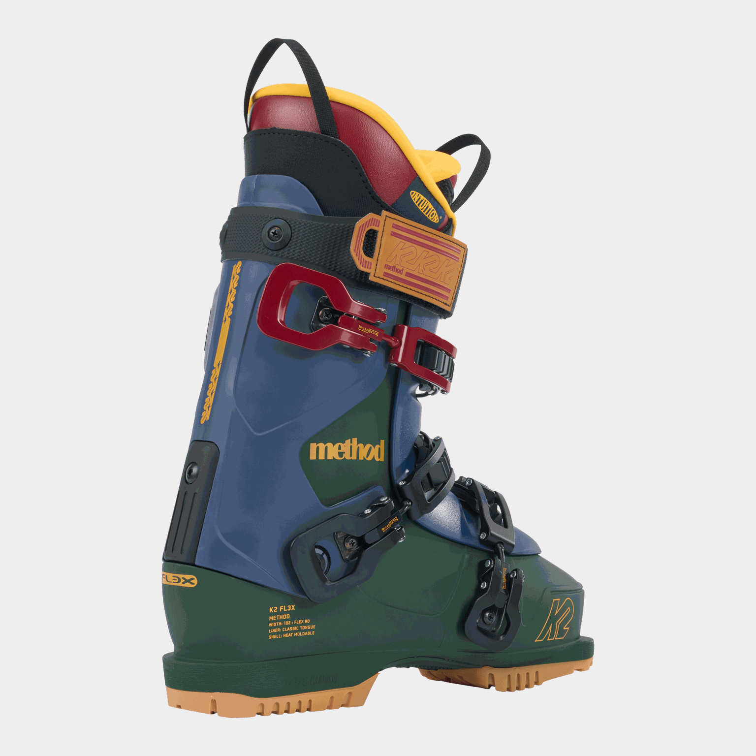 Botas de esqui Method 23/24, botas de esqui masculinas, verde
