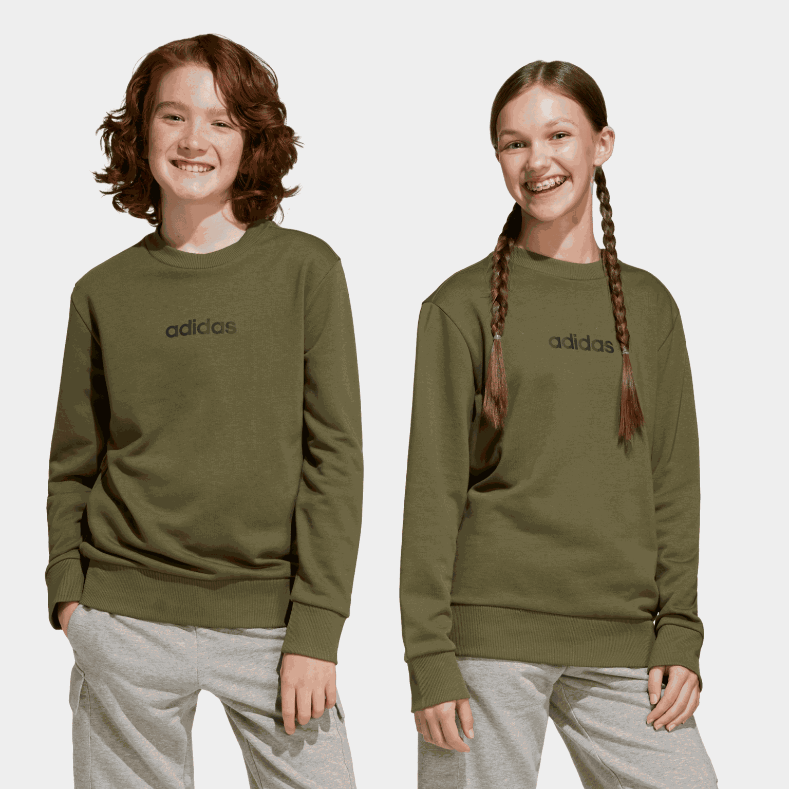  Essentials Crewneck Sweatshirt, Kindermaat – Zwart