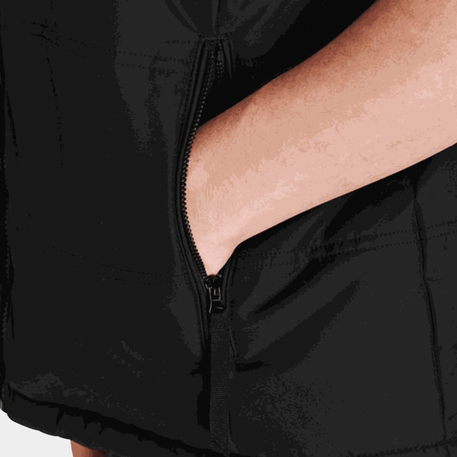  Colete preto acolchoado masculino