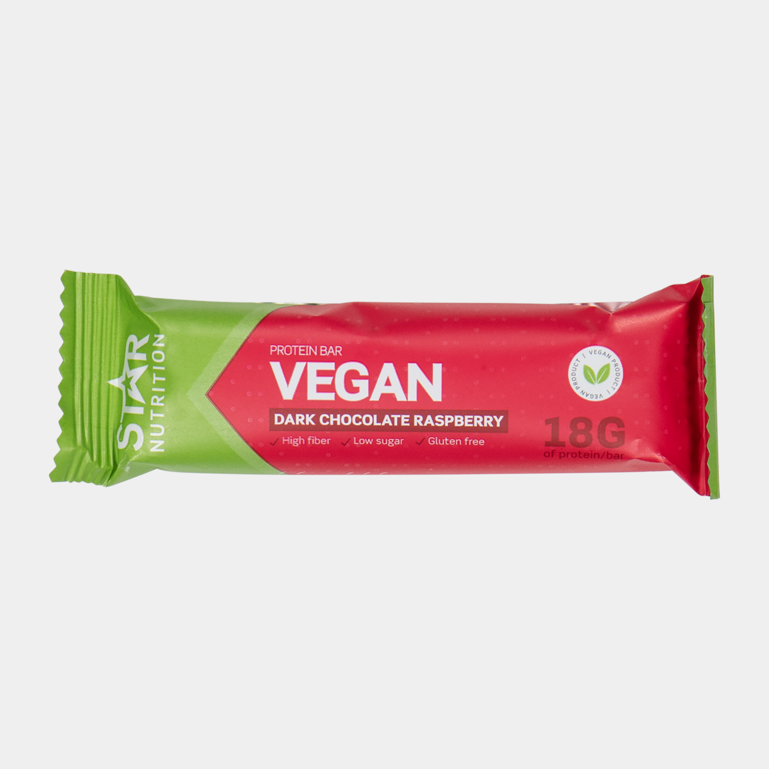 Star Nutrition Vegan Protein Bar, 55 G, Raspberry Chocolate, proteinbar -