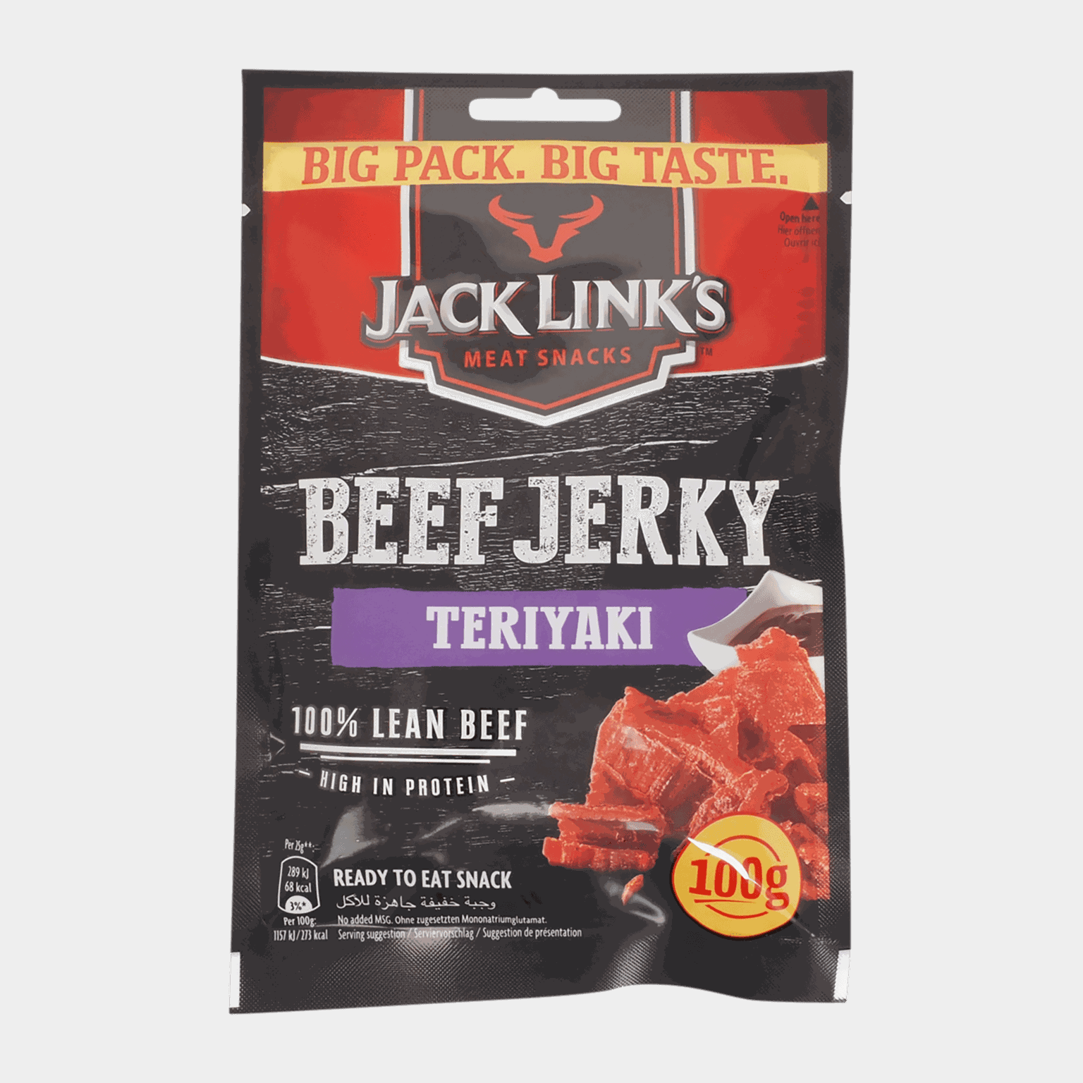 100 g teriyaki rundvleesjerky, jerky -